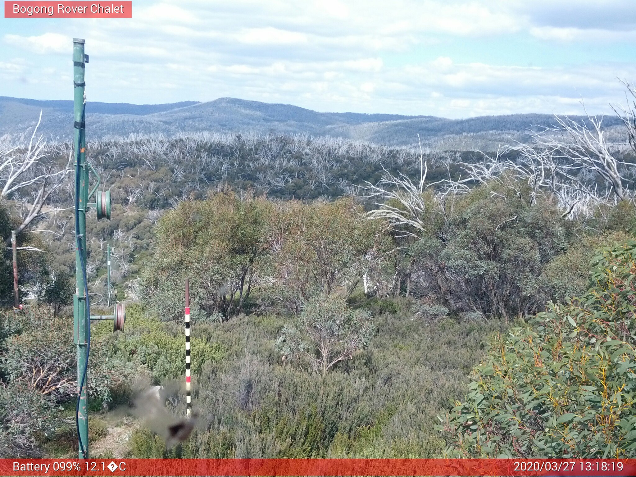 Bogong Web Cam 1:18pm Friday 27th of March 2020