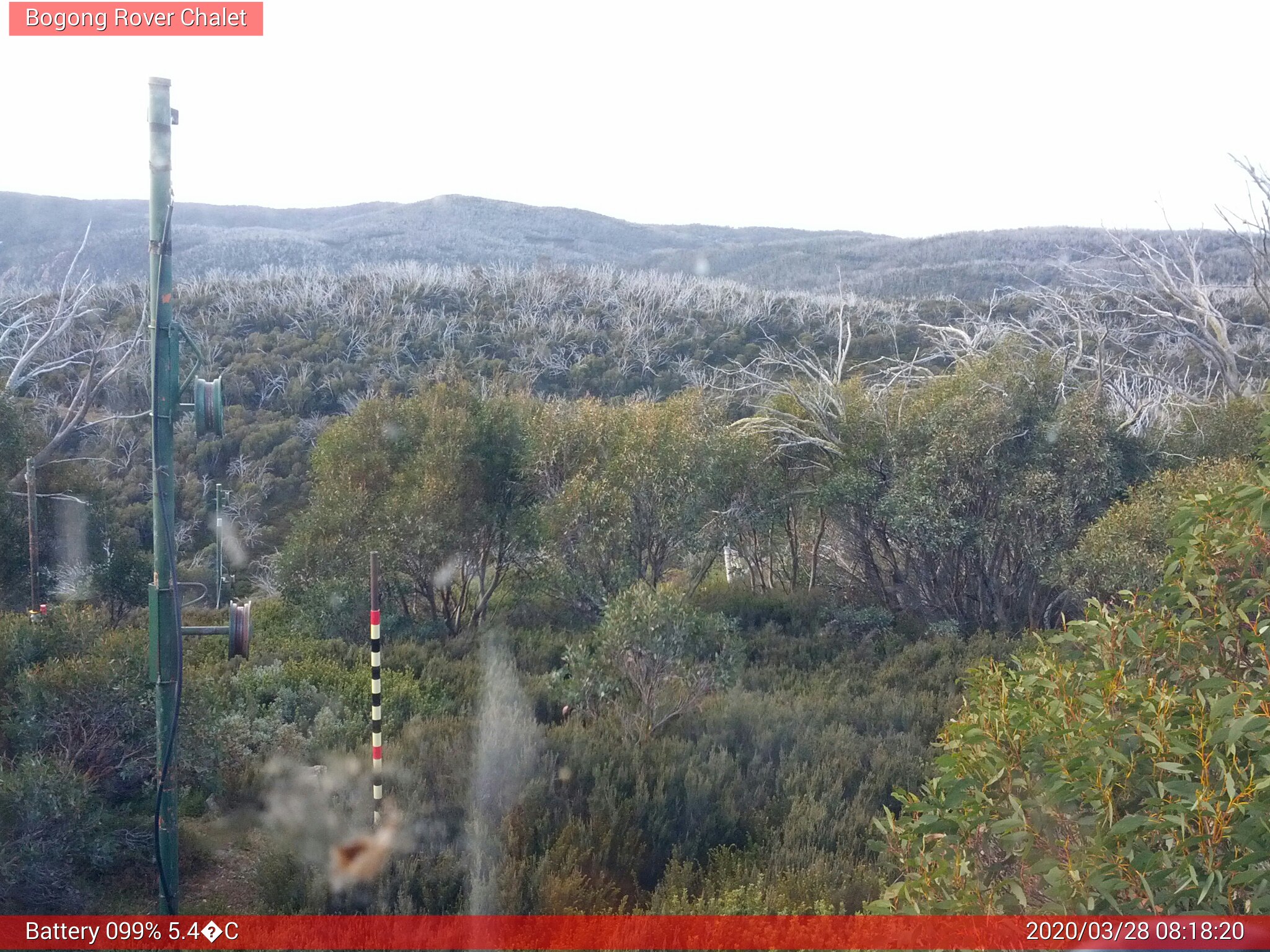 Bogong Web Cam 8:18am Saturday 28th of March 2020