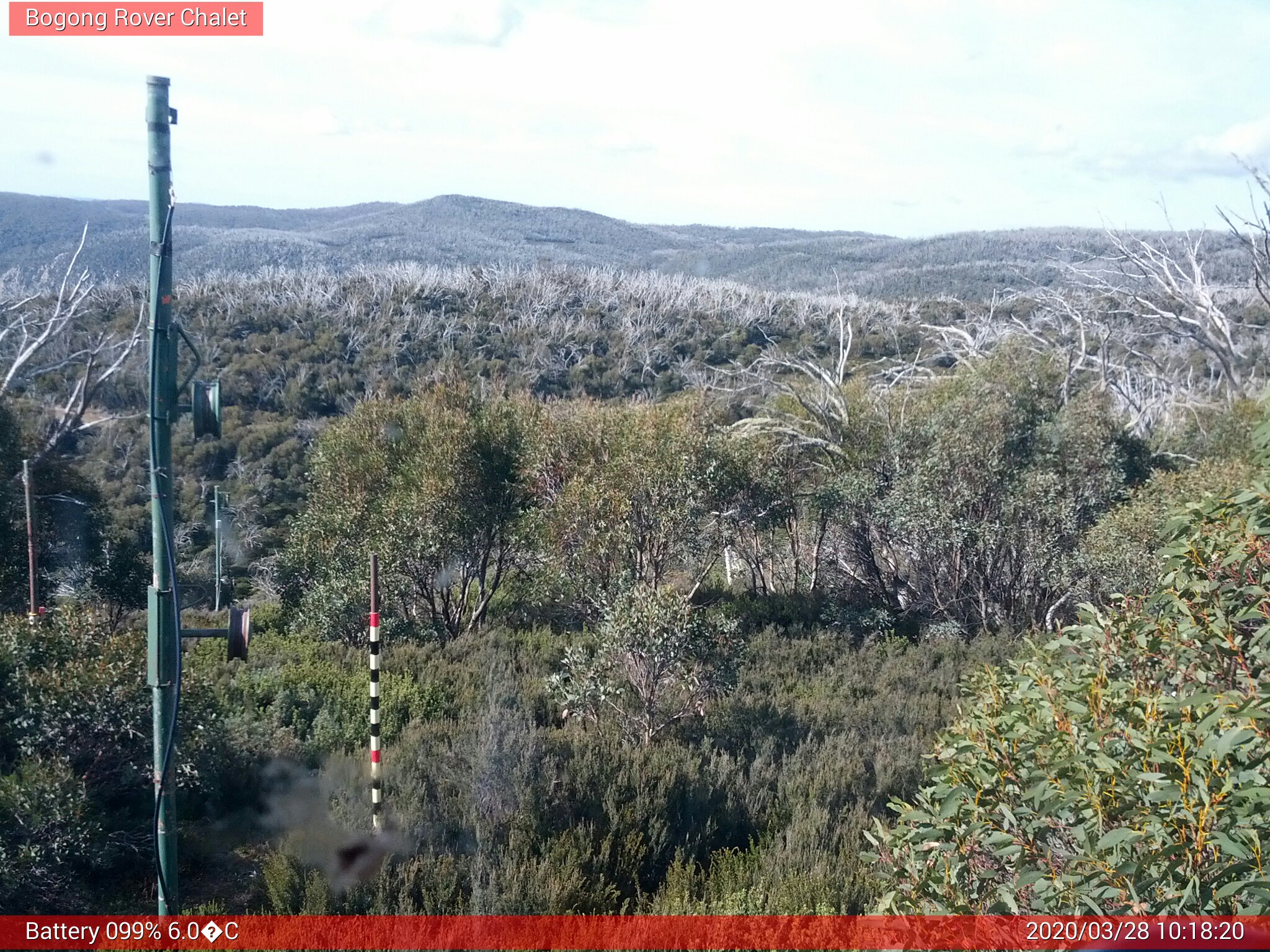 Bogong Web Cam 10:18am Saturday 28th of March 2020