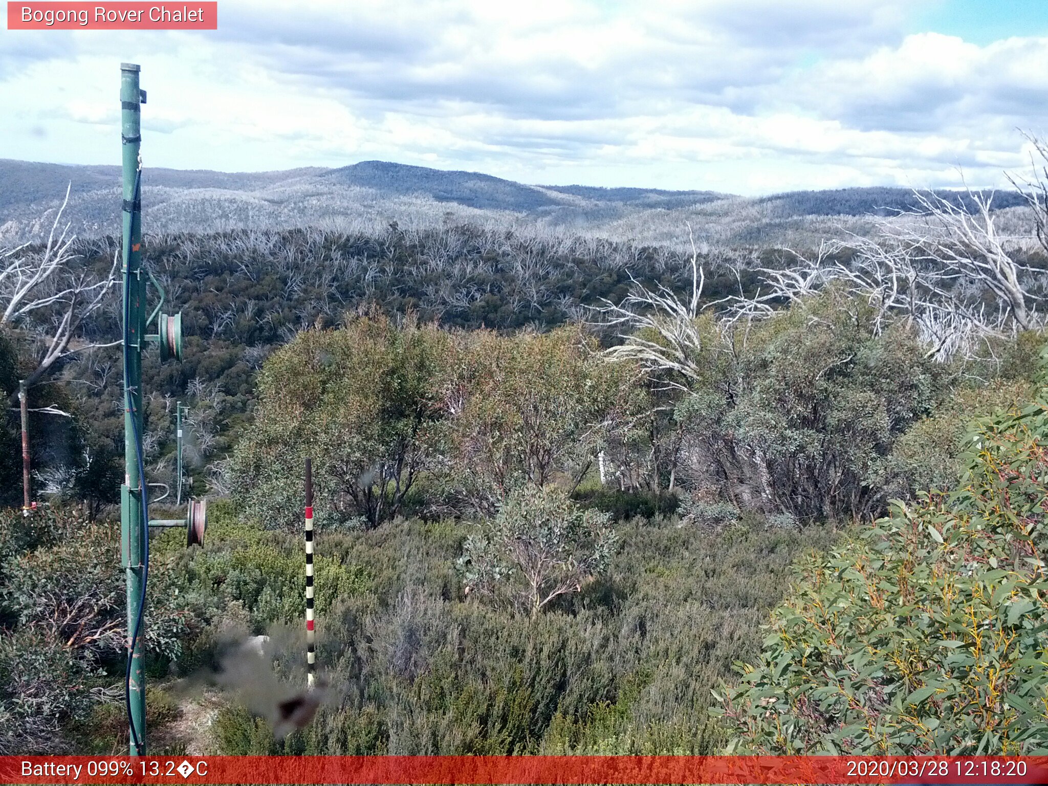 Bogong Web Cam 12:18pm Saturday 28th of March 2020