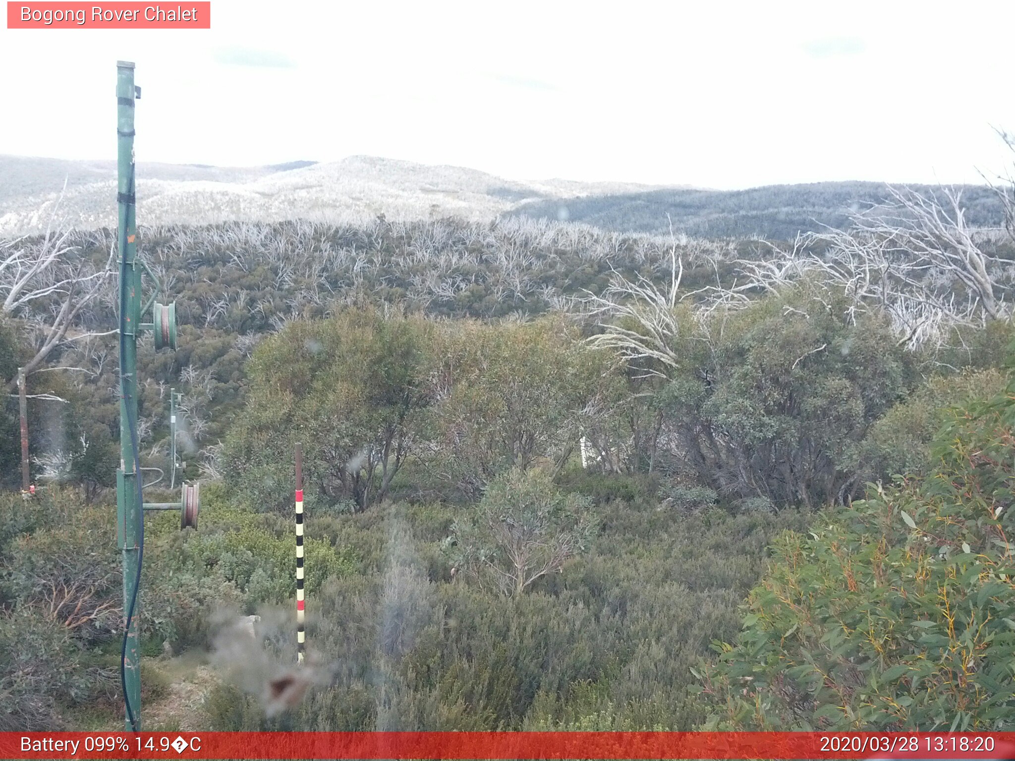 Bogong Web Cam 1:18pm Saturday 28th of March 2020