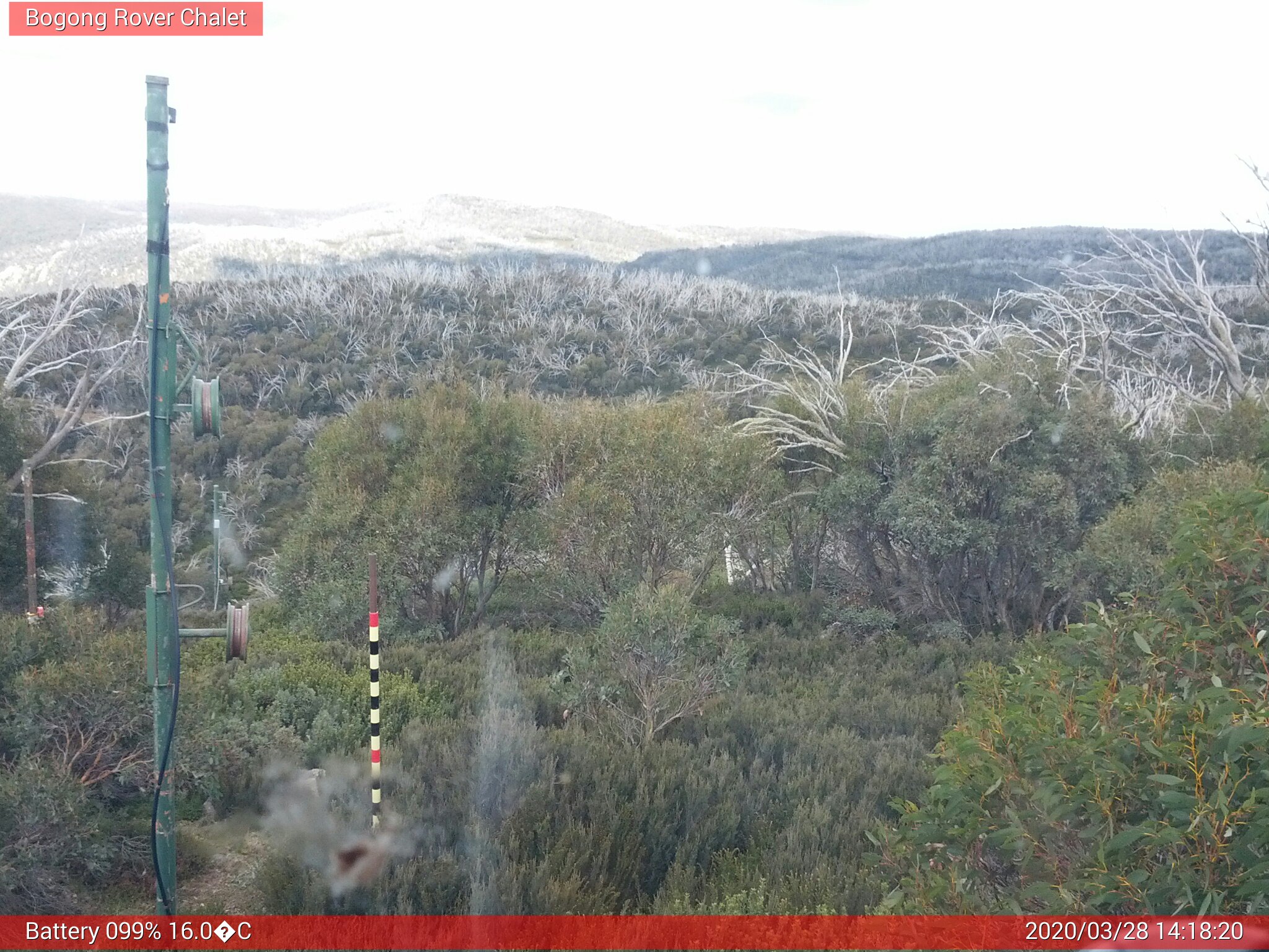 Bogong Web Cam 2:18pm Saturday 28th of March 2020