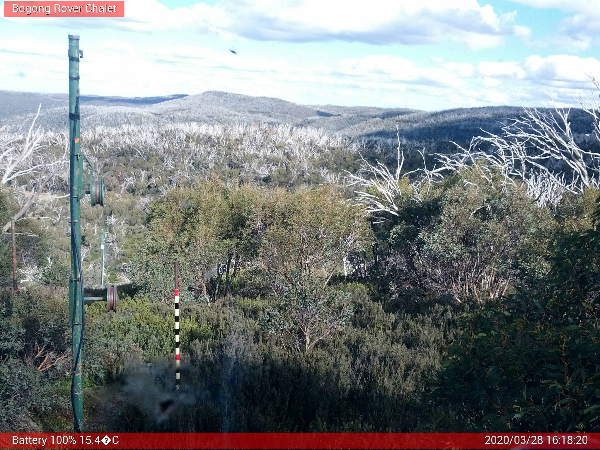 Bogong Web Cam 4:18pm Saturday 28th of March 2020