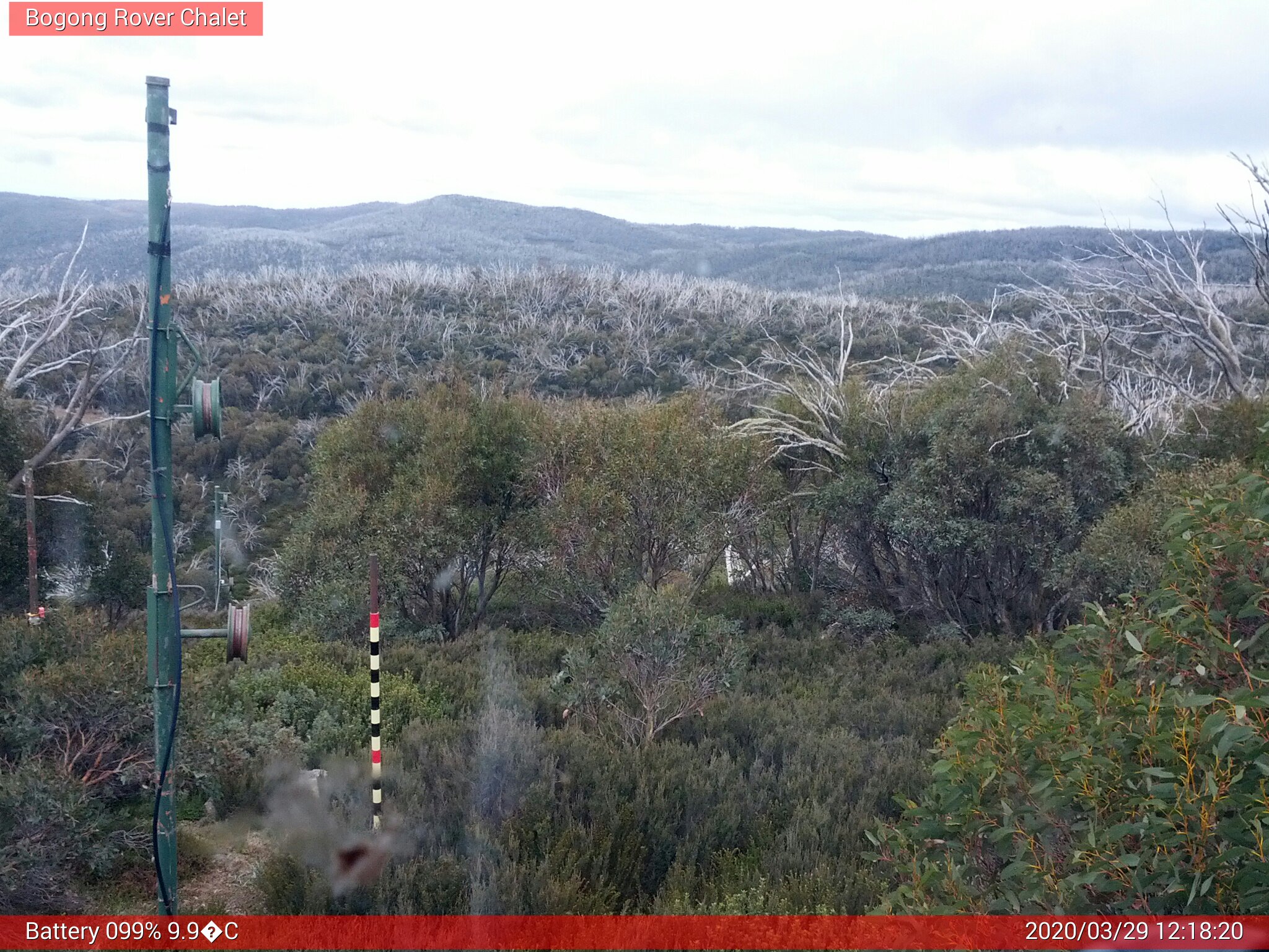 Bogong Web Cam 12:18pm Sunday 29th of March 2020