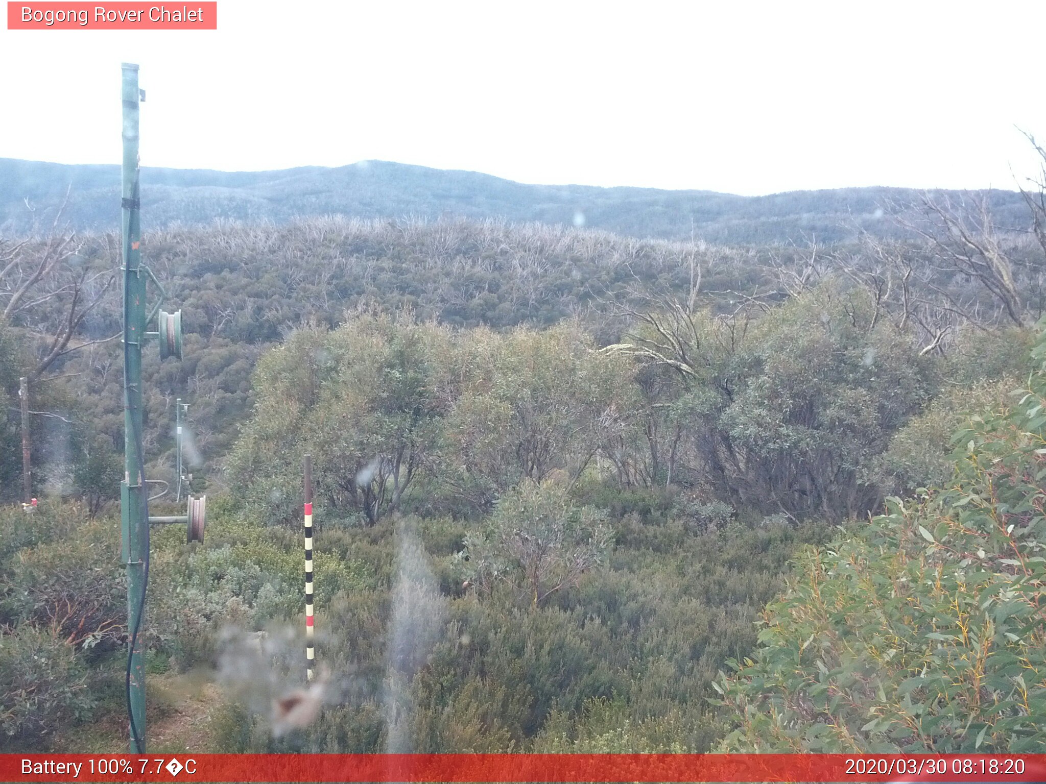 Bogong Web Cam 8:18am Monday 30th of March 2020