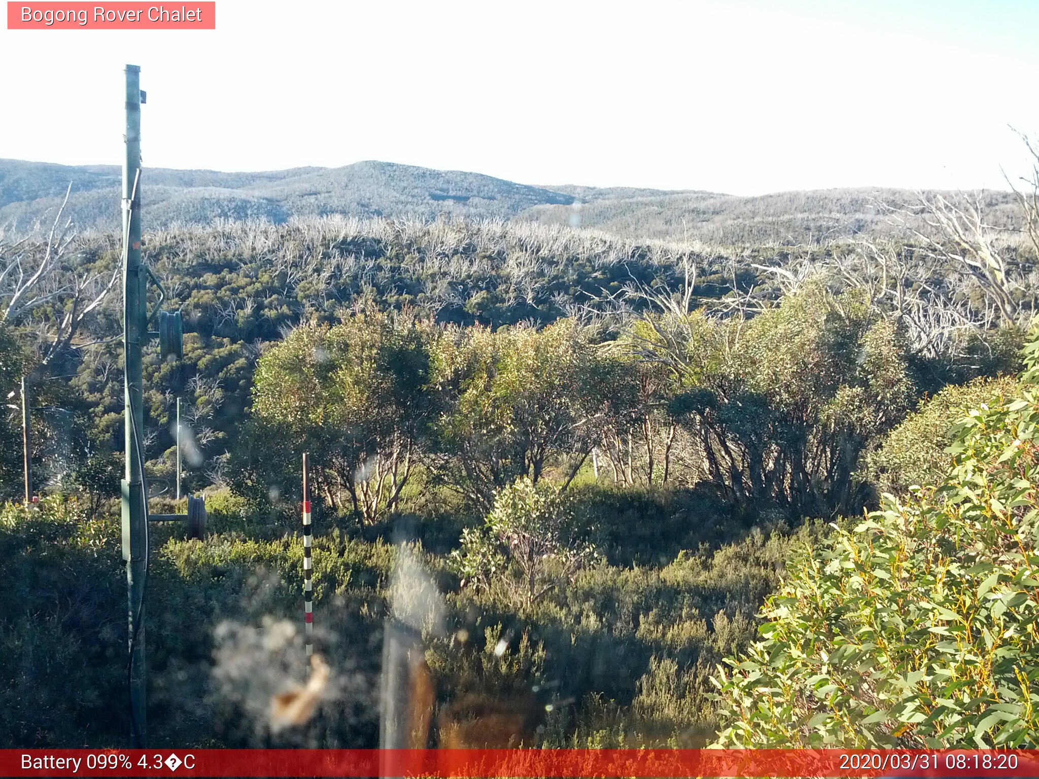 Bogong Web Cam 8:18am Tuesday 31st of March 2020