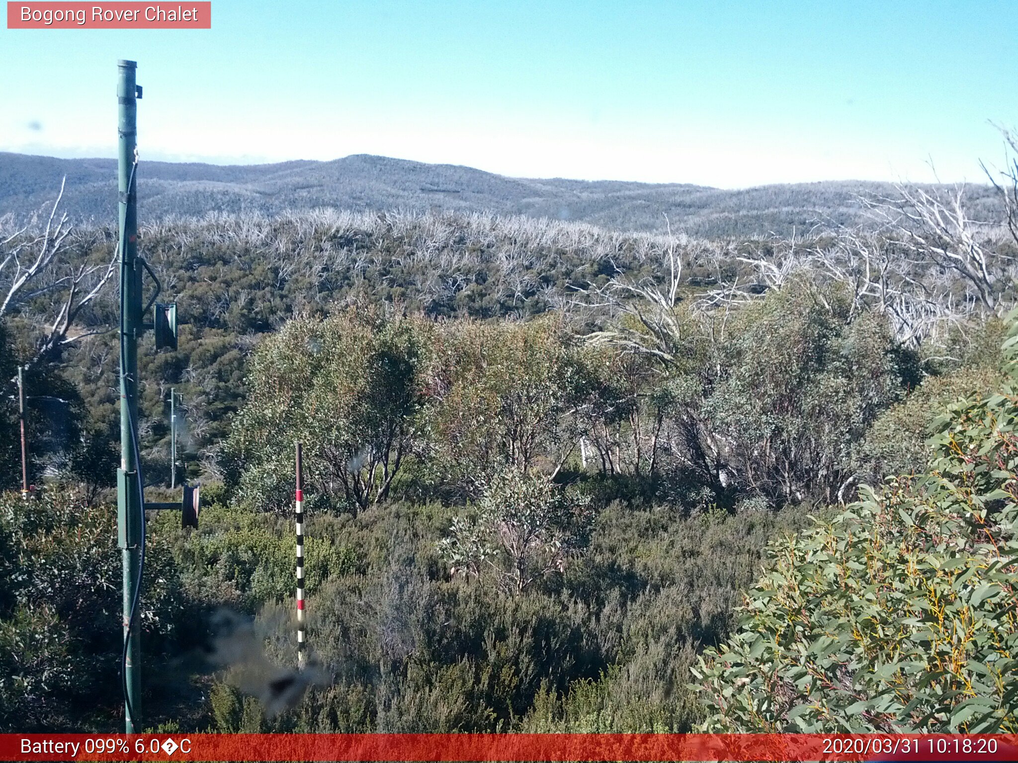 Bogong Web Cam 10:18am Tuesday 31st of March 2020