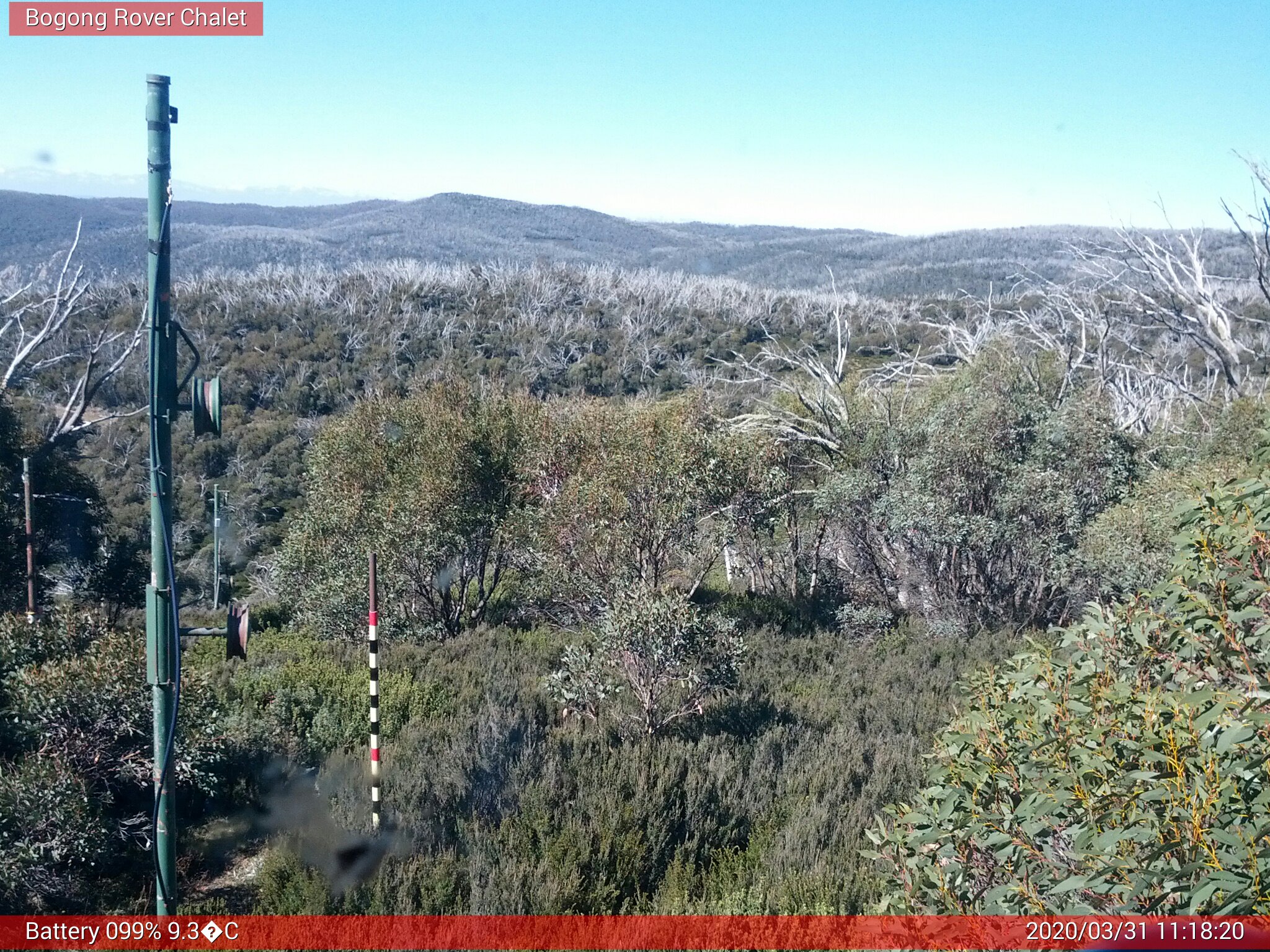 Bogong Web Cam 11:18am Tuesday 31st of March 2020