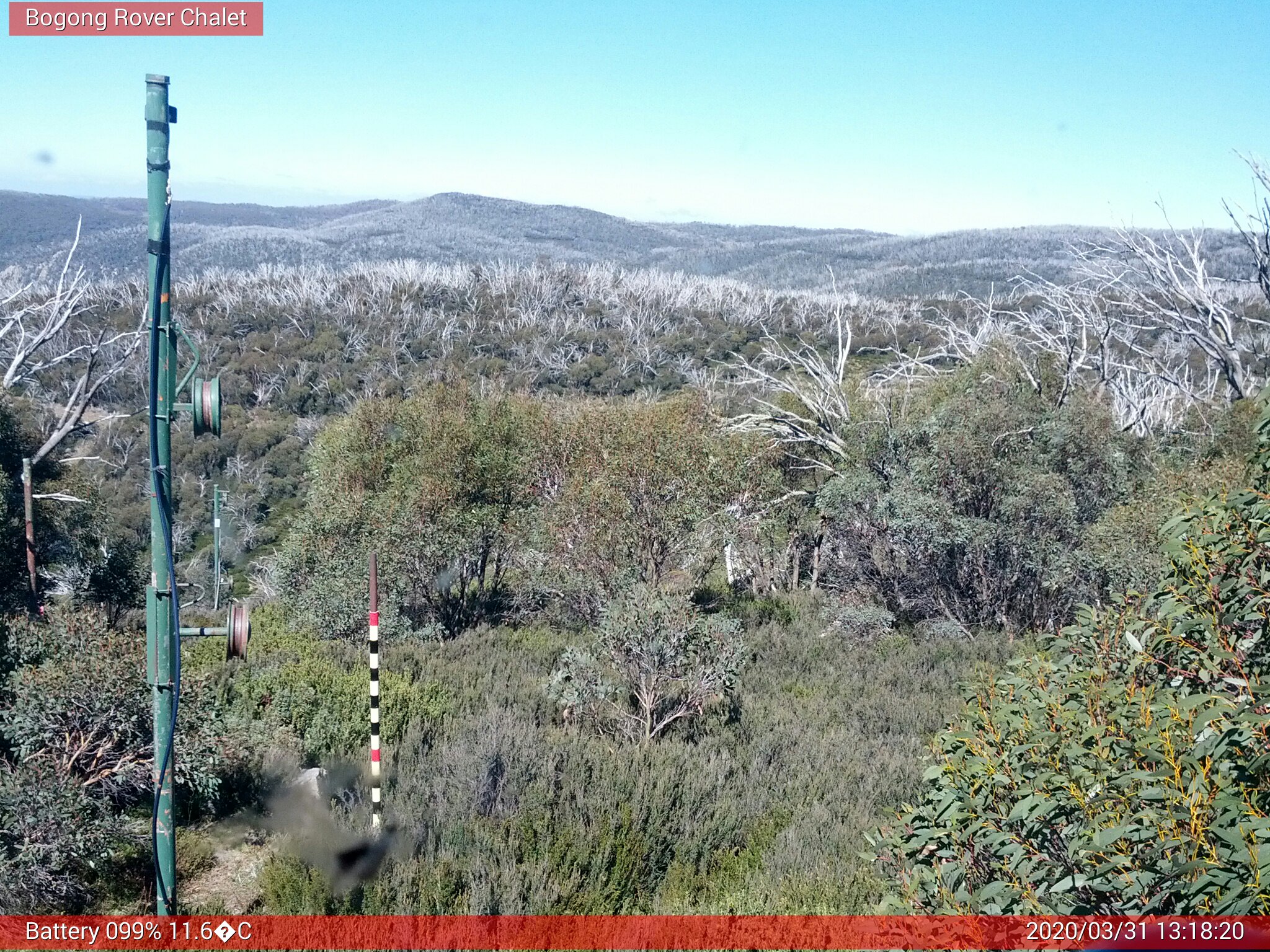 Bogong Web Cam 1:18pm Tuesday 31st of March 2020