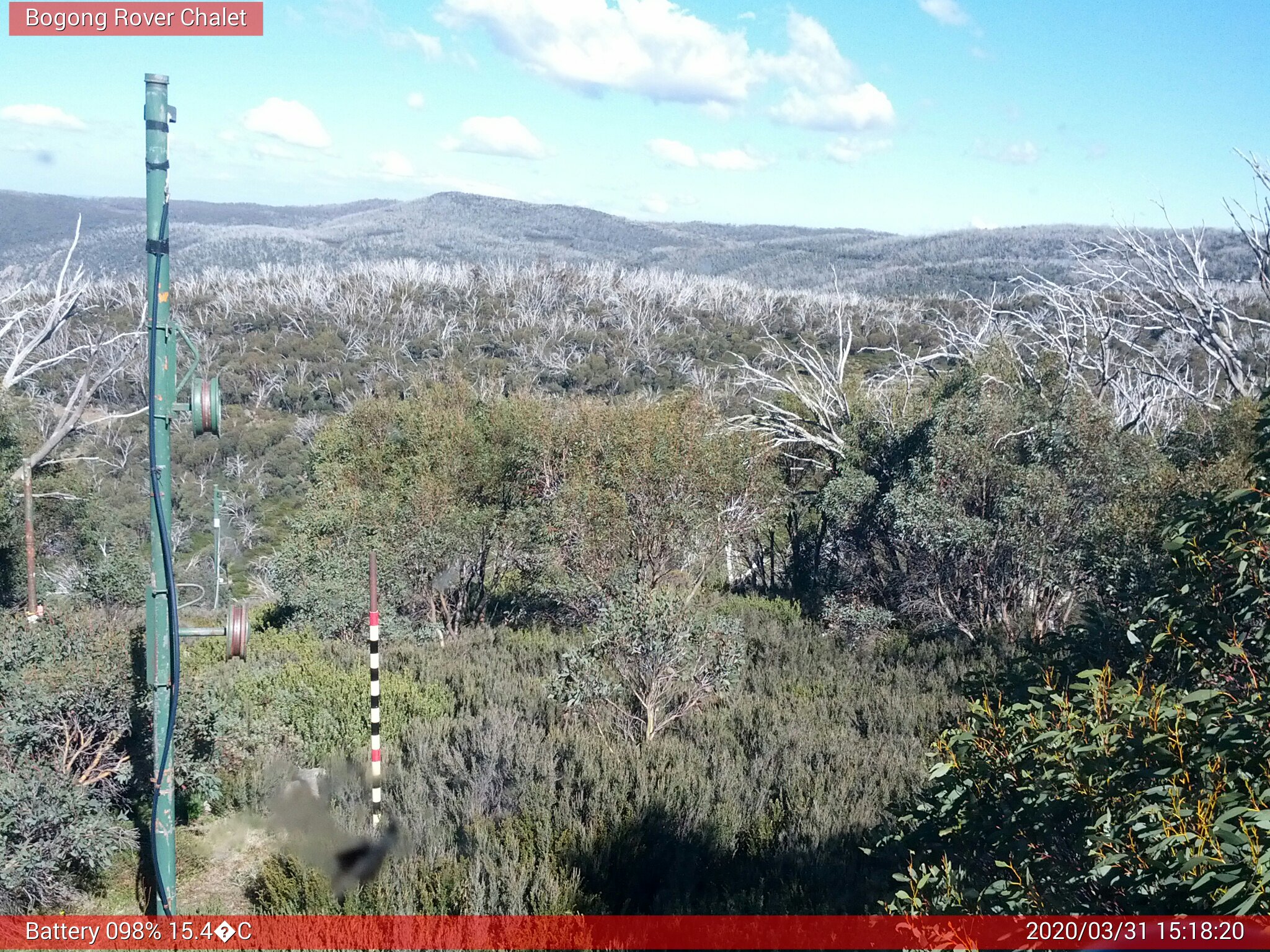 Bogong Web Cam 3:18pm Tuesday 31st of March 2020