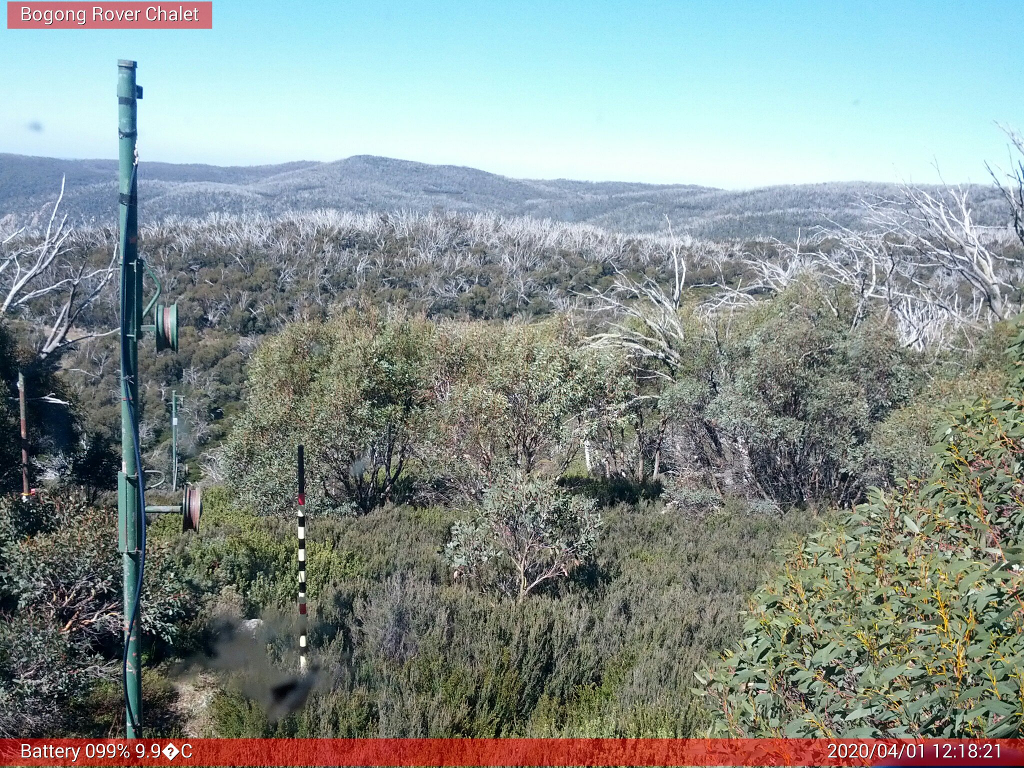 Bogong Web Cam 12:18pm Wednesday 1st of April 2020