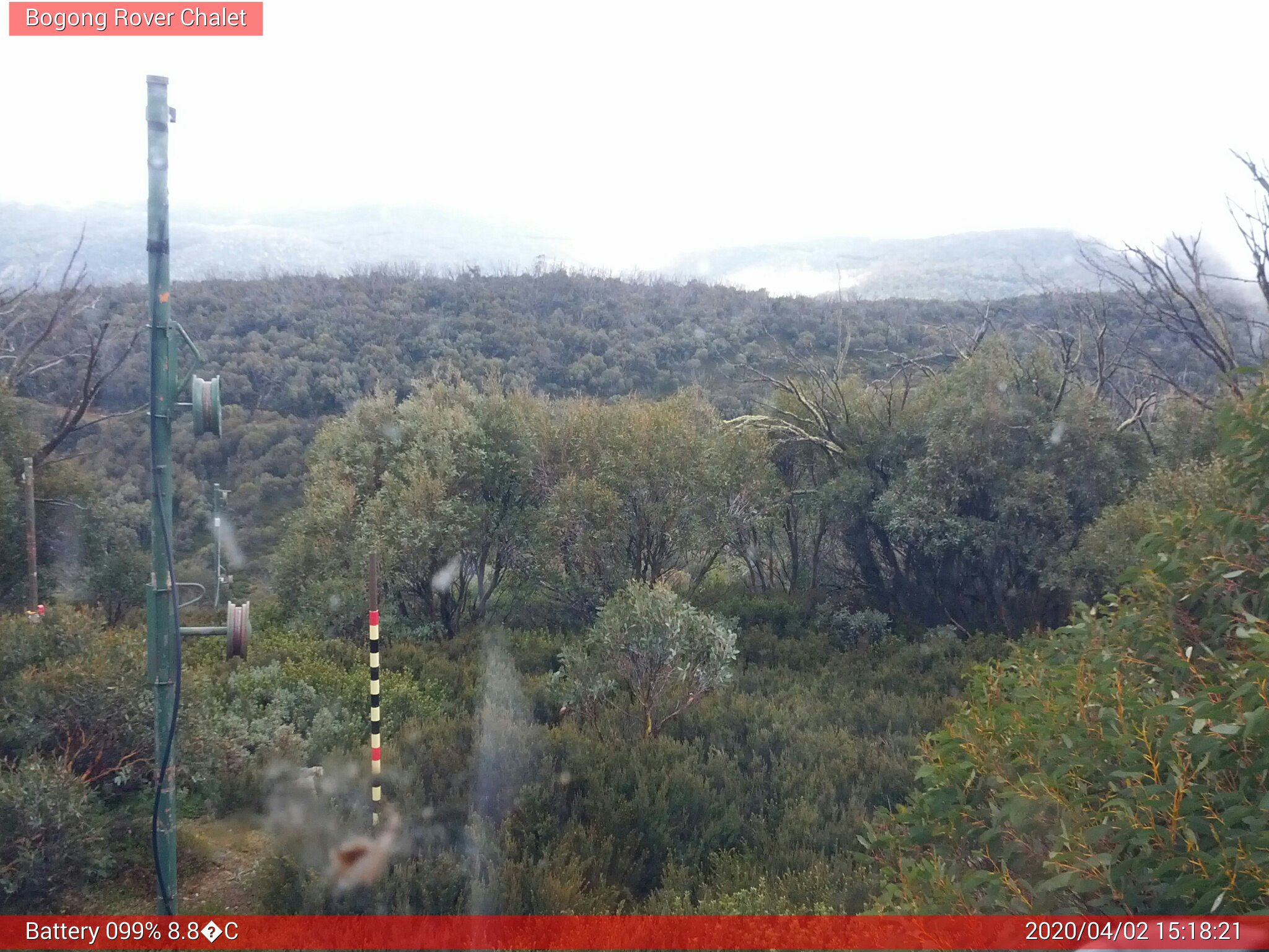 Bogong Web Cam 3:18pm Thursday 2nd of April 2020