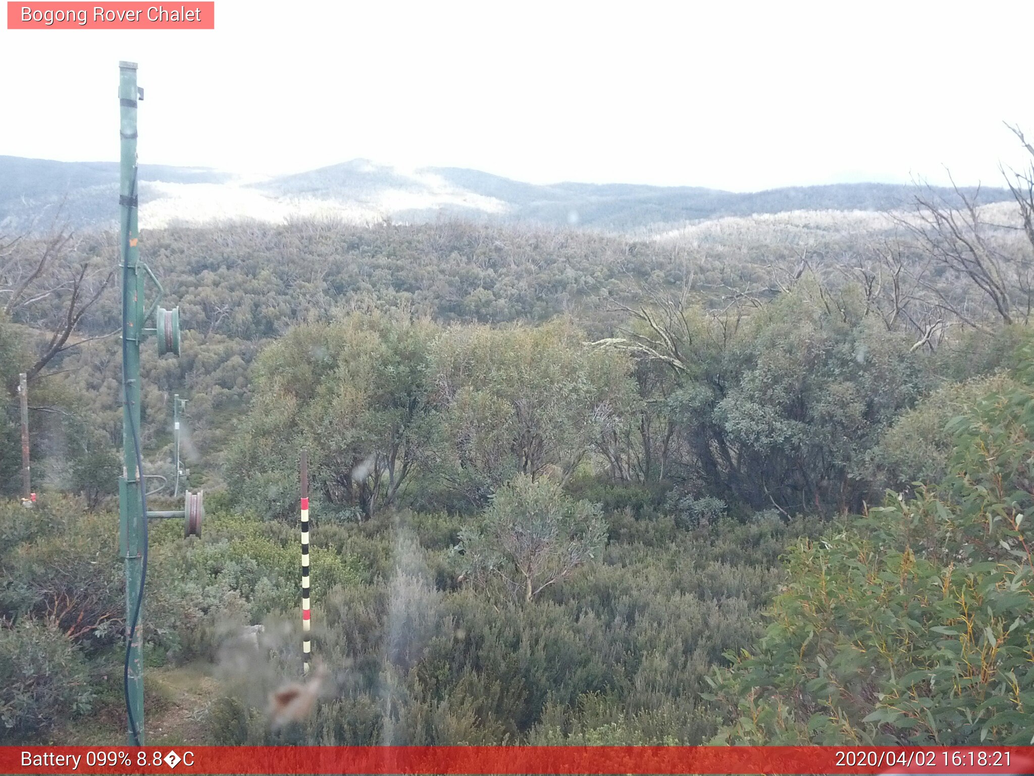 Bogong Web Cam 4:18pm Thursday 2nd of April 2020