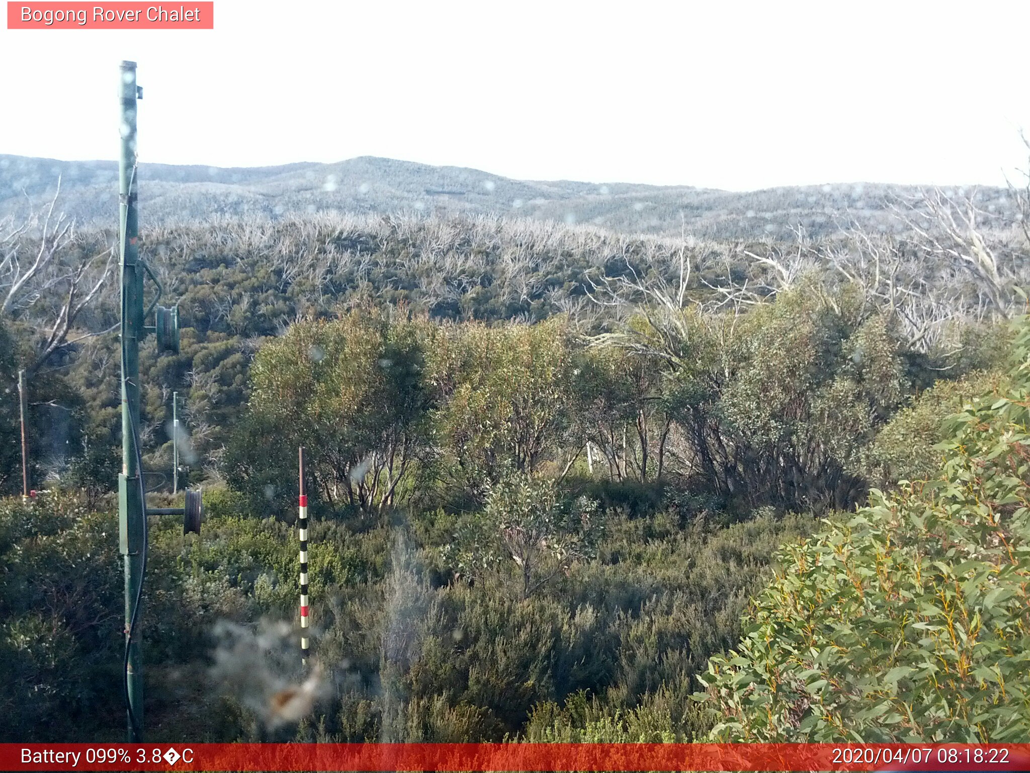 Bogong Web Cam 8:18am Tuesday 7th of April 2020