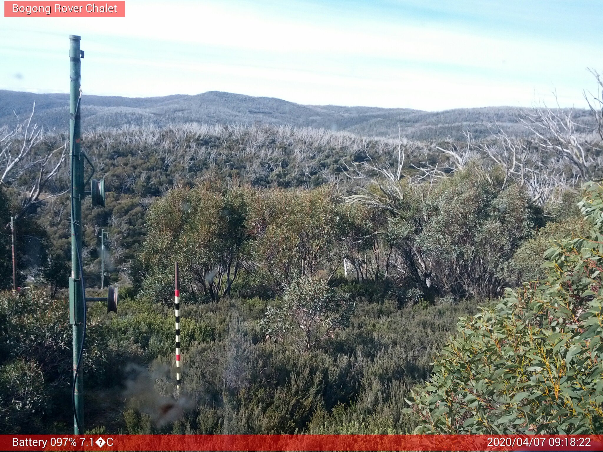 Bogong Web Cam 9:18am Tuesday 7th of April 2020