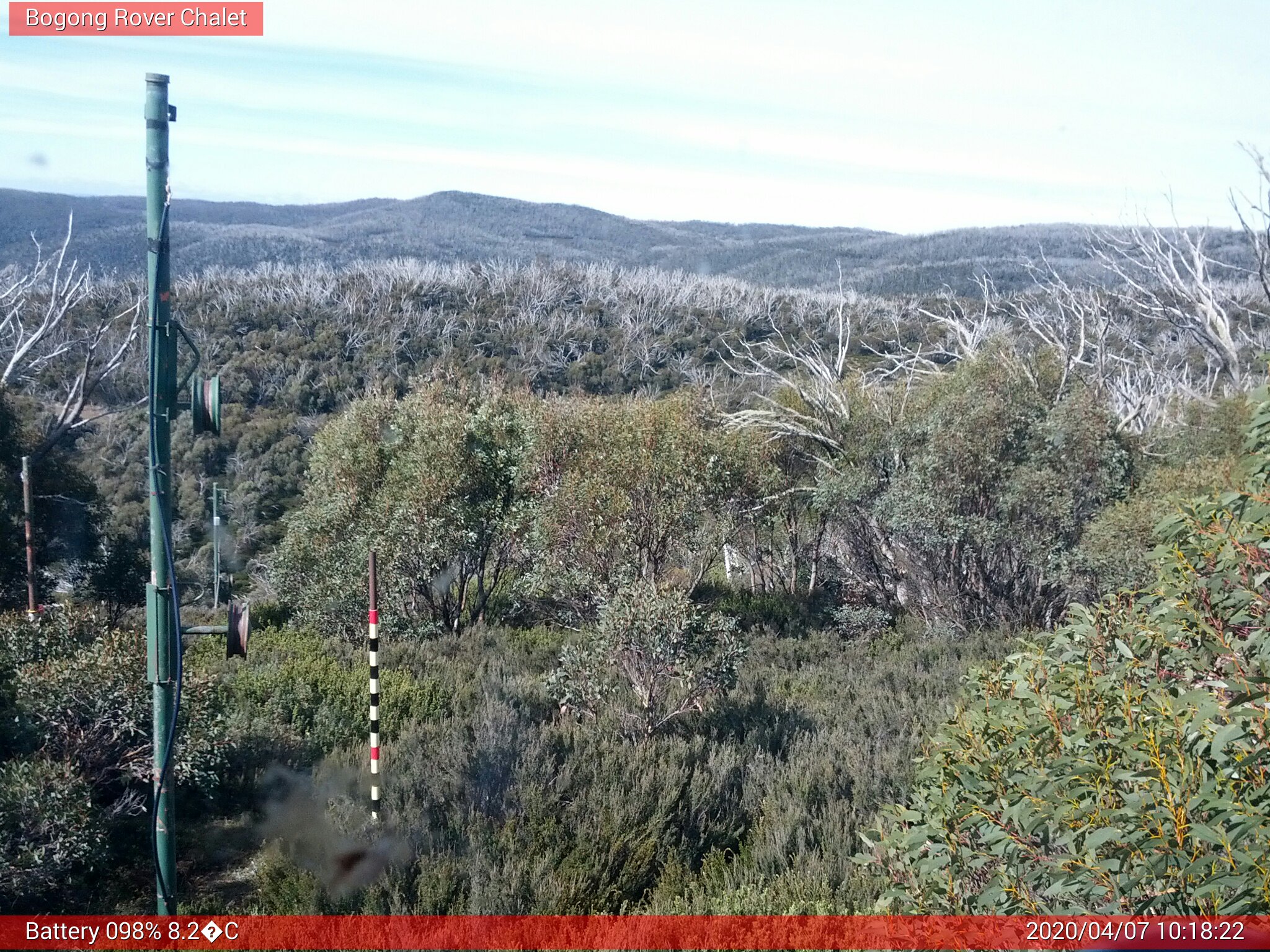 Bogong Web Cam 10:18am Tuesday 7th of April 2020