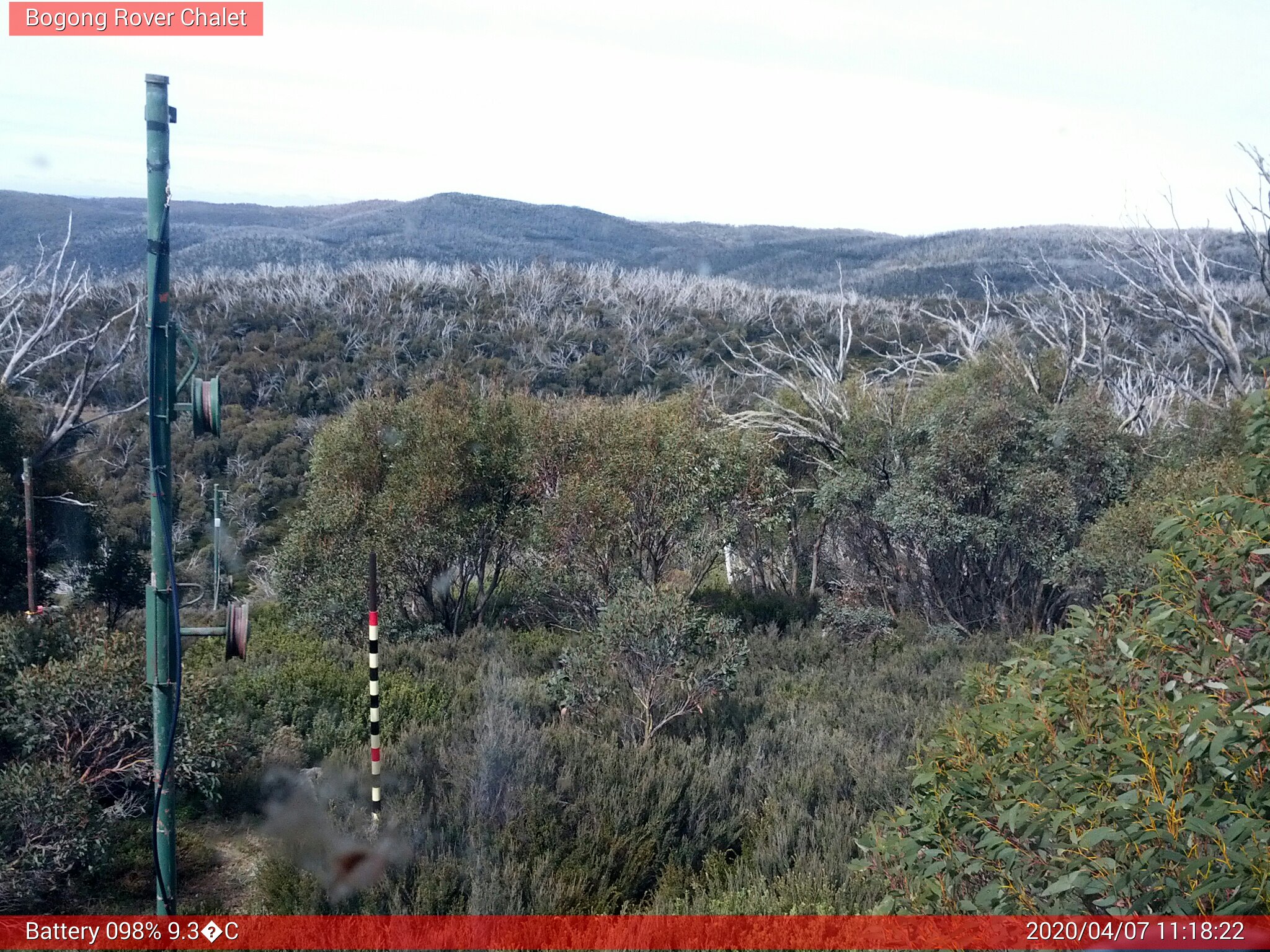 Bogong Web Cam 11:18am Tuesday 7th of April 2020