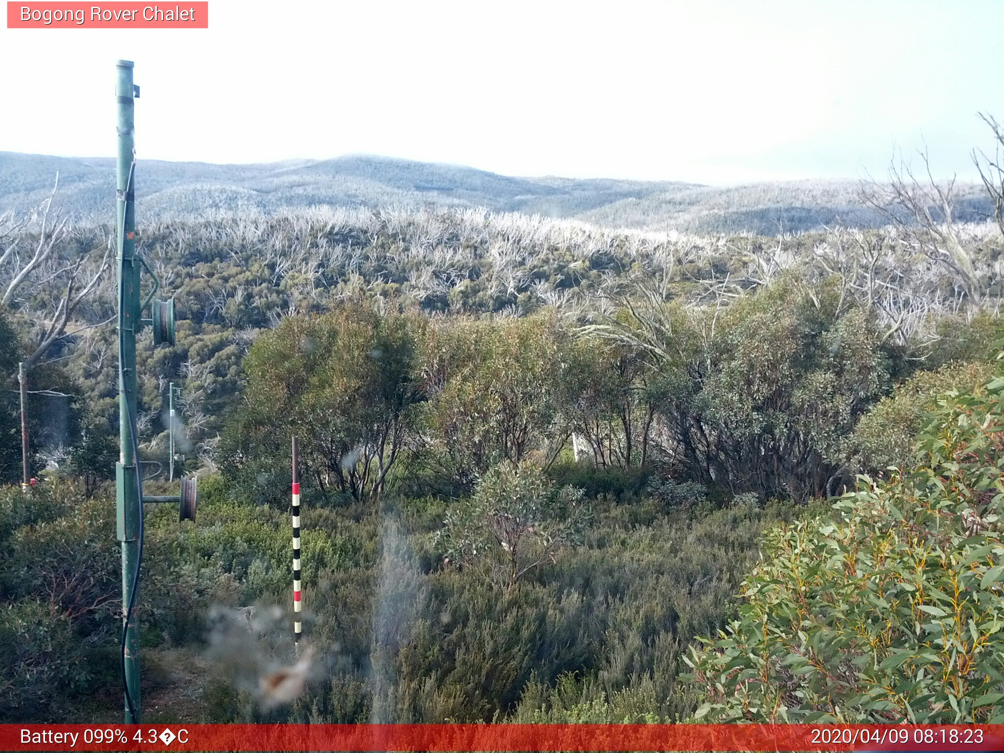 Bogong Web Cam 8:18am Thursday 9th of April 2020