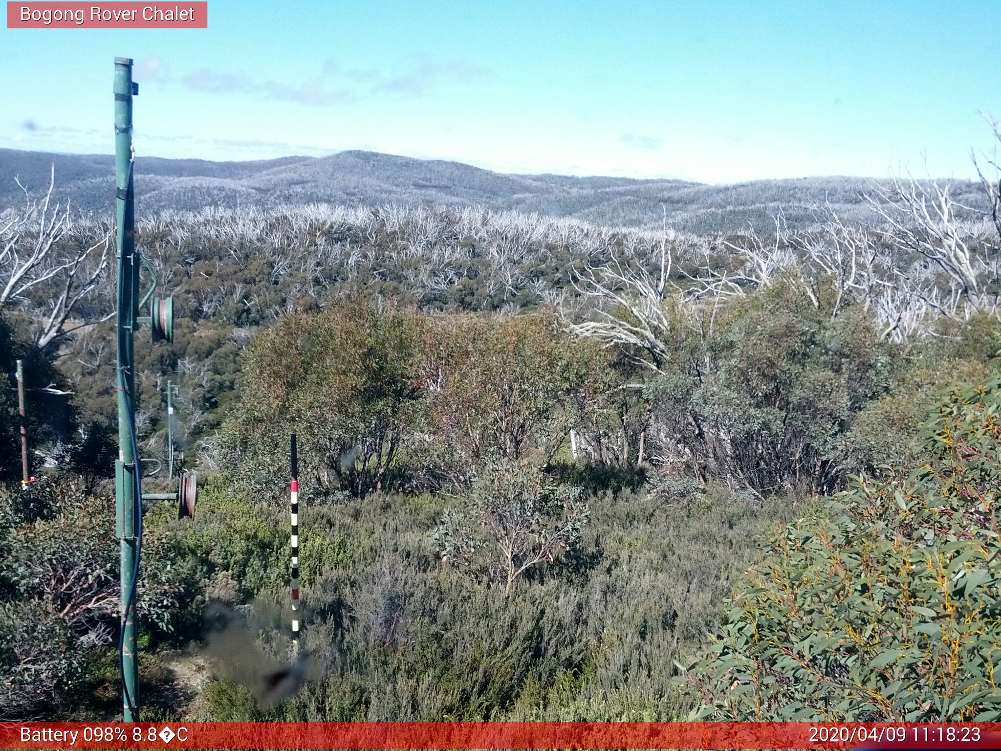 Bogong Web Cam 11:18am Thursday 9th of April 2020