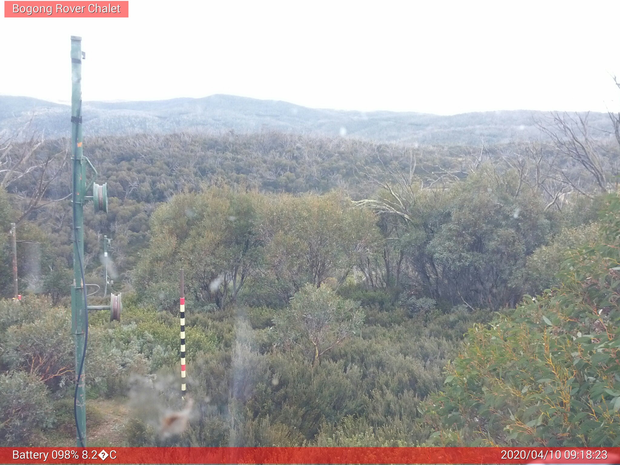 Bogong Web Cam 9:18am Friday 10th of April 2020