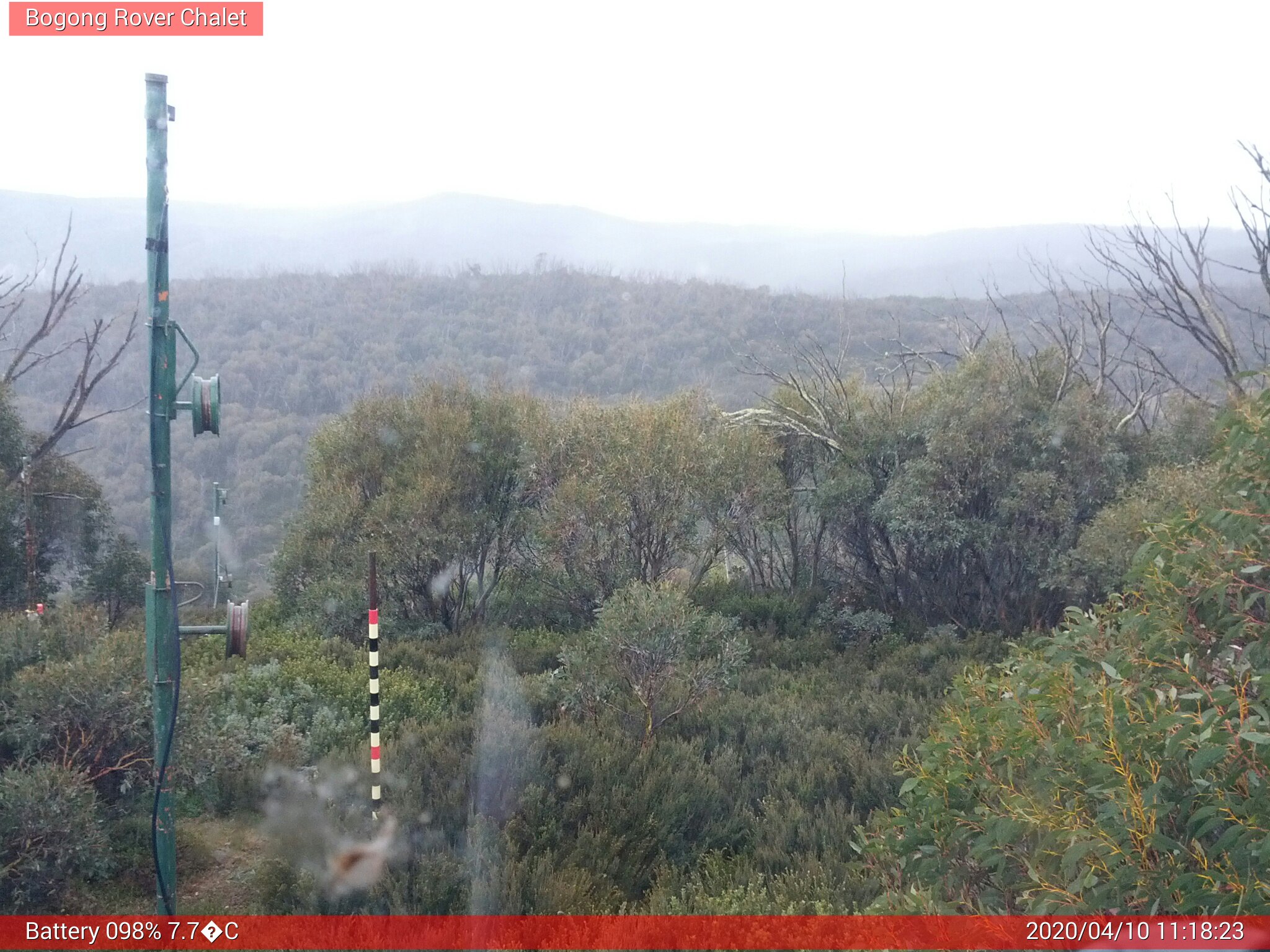 Bogong Web Cam 11:18am Friday 10th of April 2020