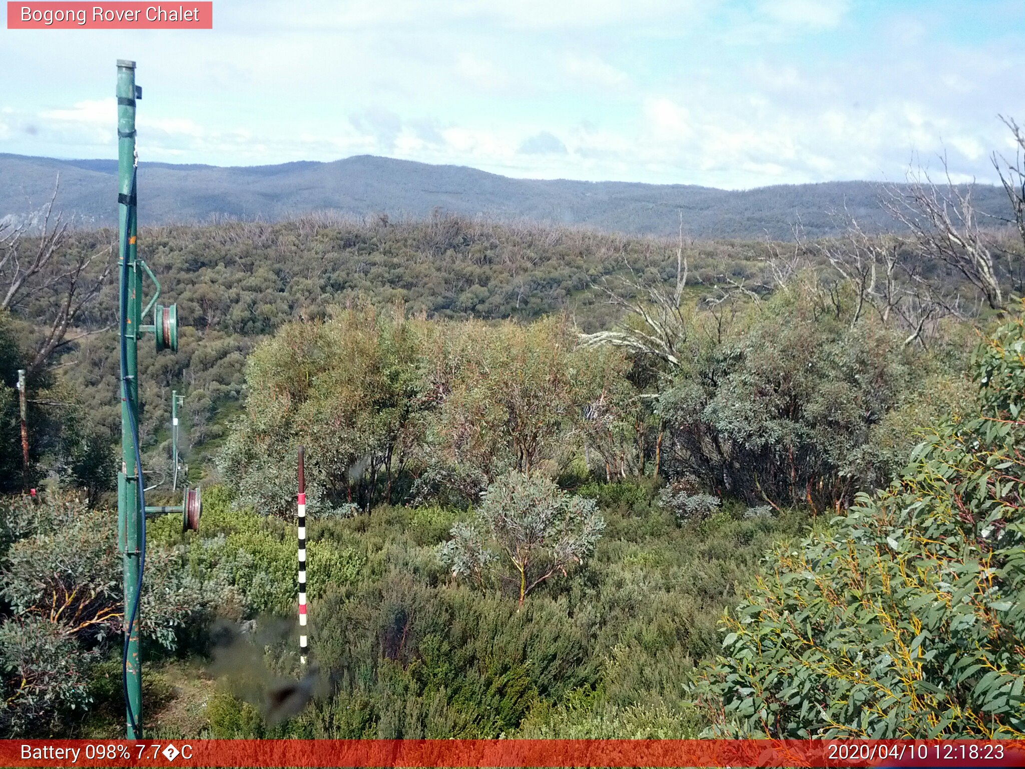 Bogong Web Cam 12:18pm Friday 10th of April 2020