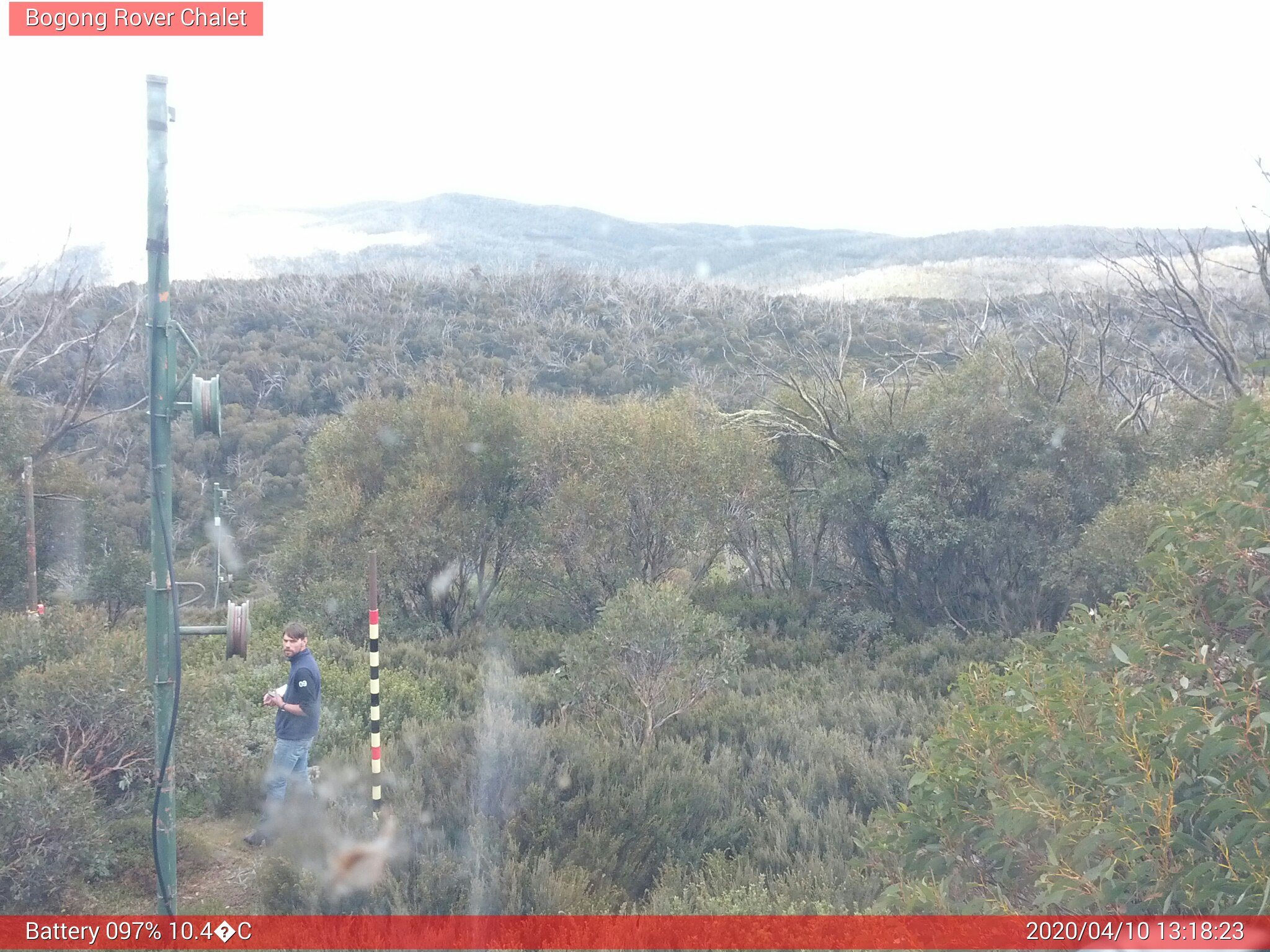 Bogong Web Cam 1:18pm Friday 10th of April 2020