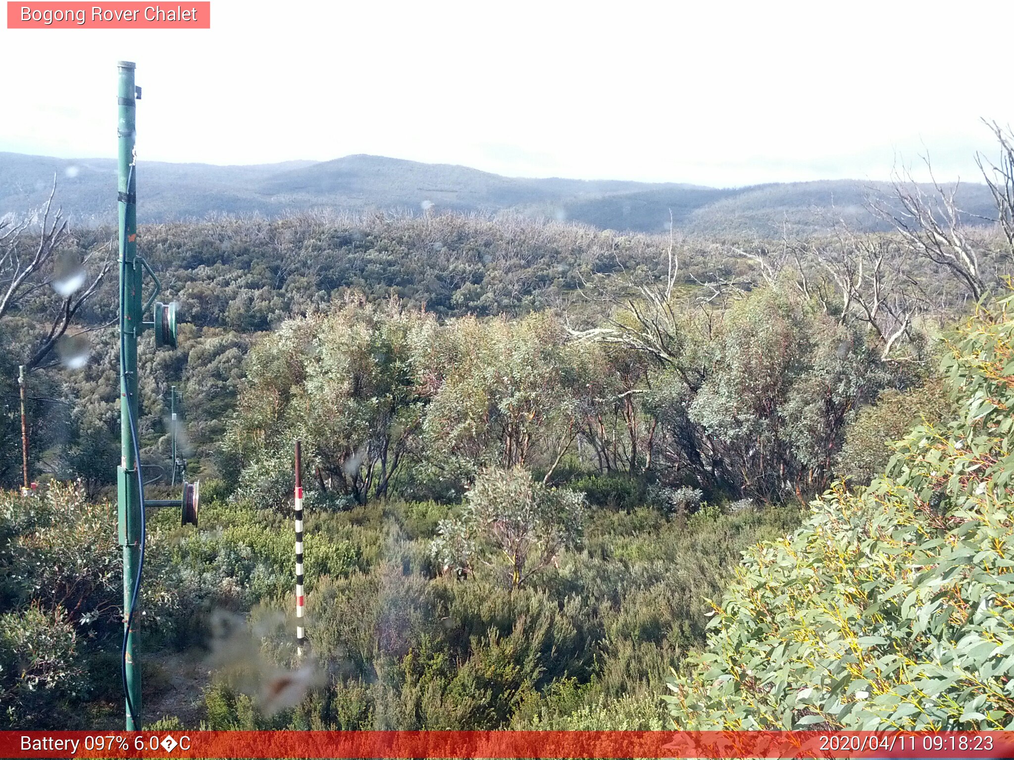 Bogong Web Cam 9:18am Saturday 11th of April 2020