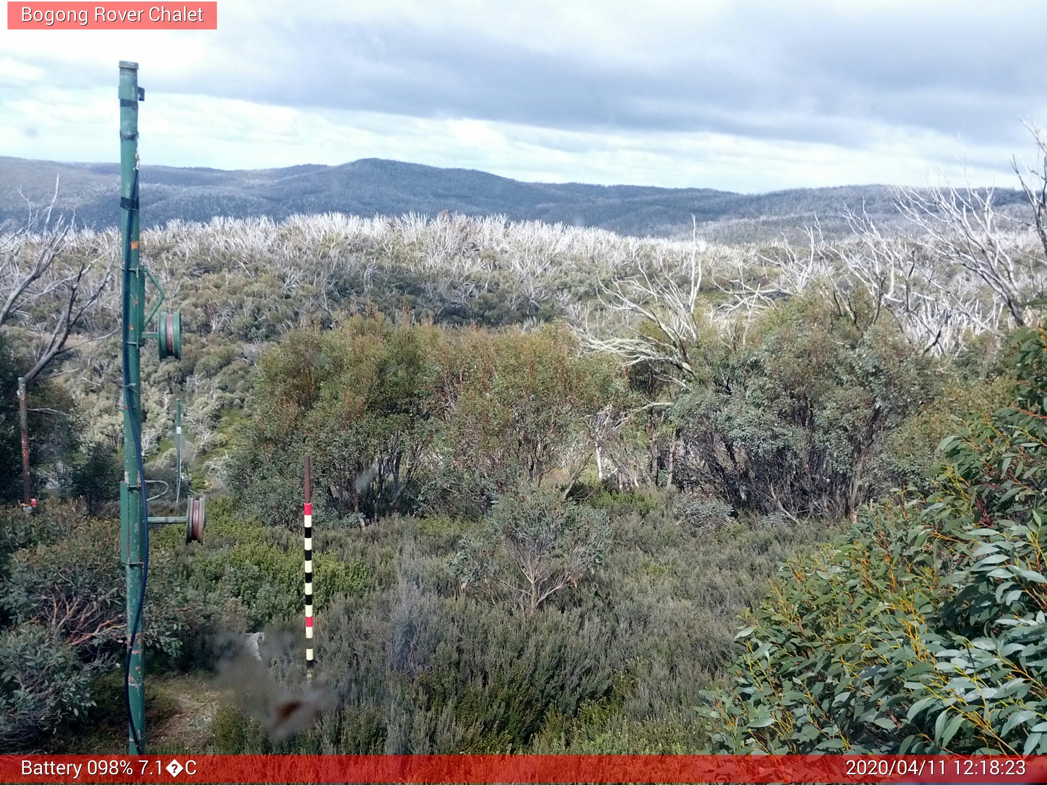 Bogong Web Cam 12:18pm Saturday 11th of April 2020