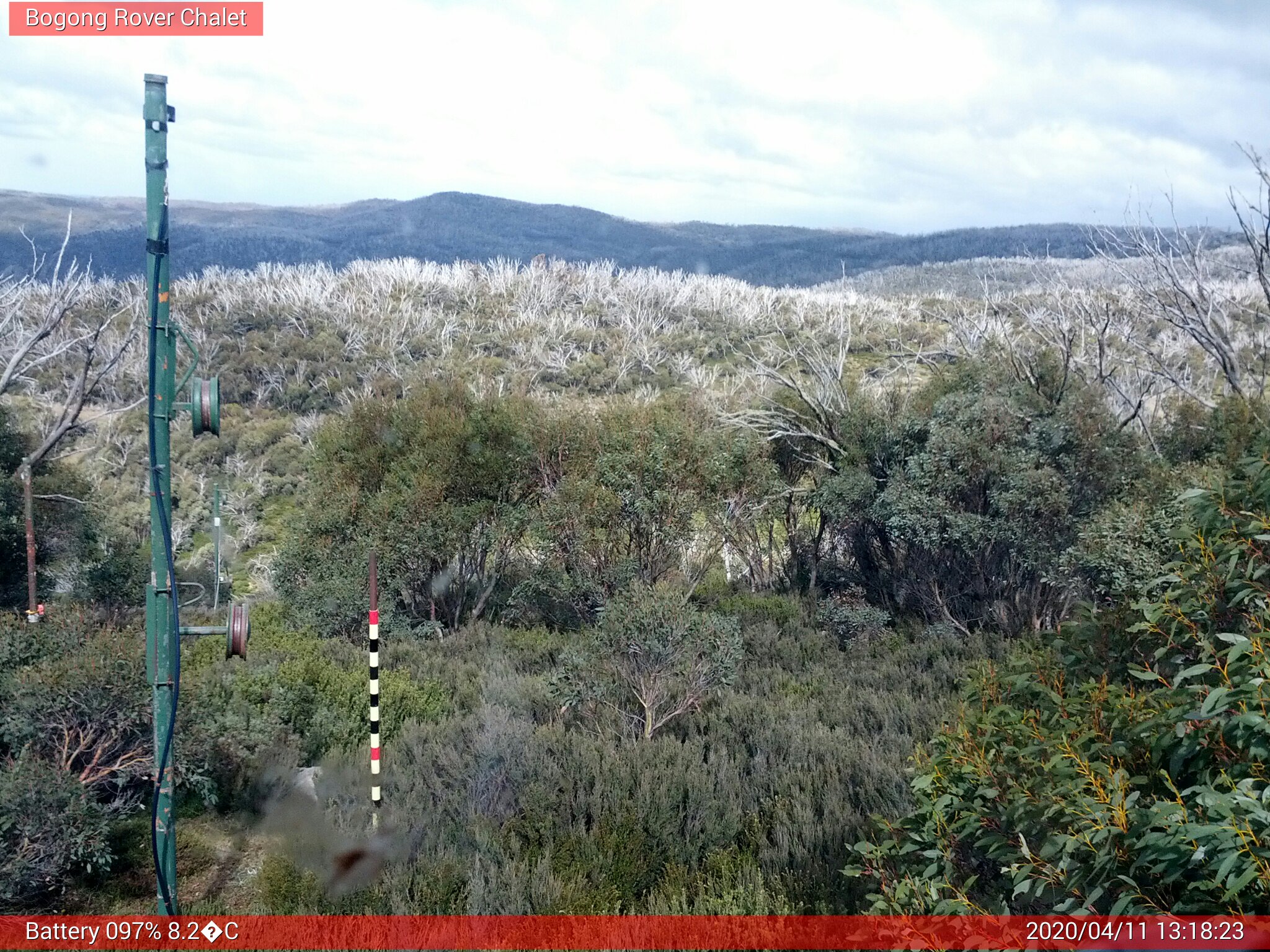 Bogong Web Cam 1:18pm Saturday 11th of April 2020