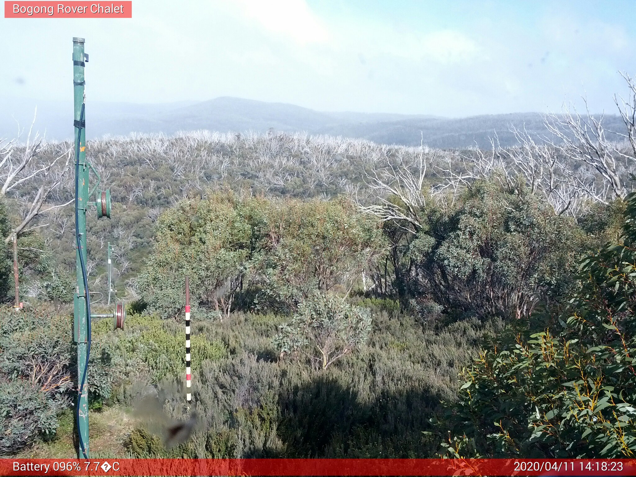 Bogong Web Cam 2:18pm Saturday 11th of April 2020