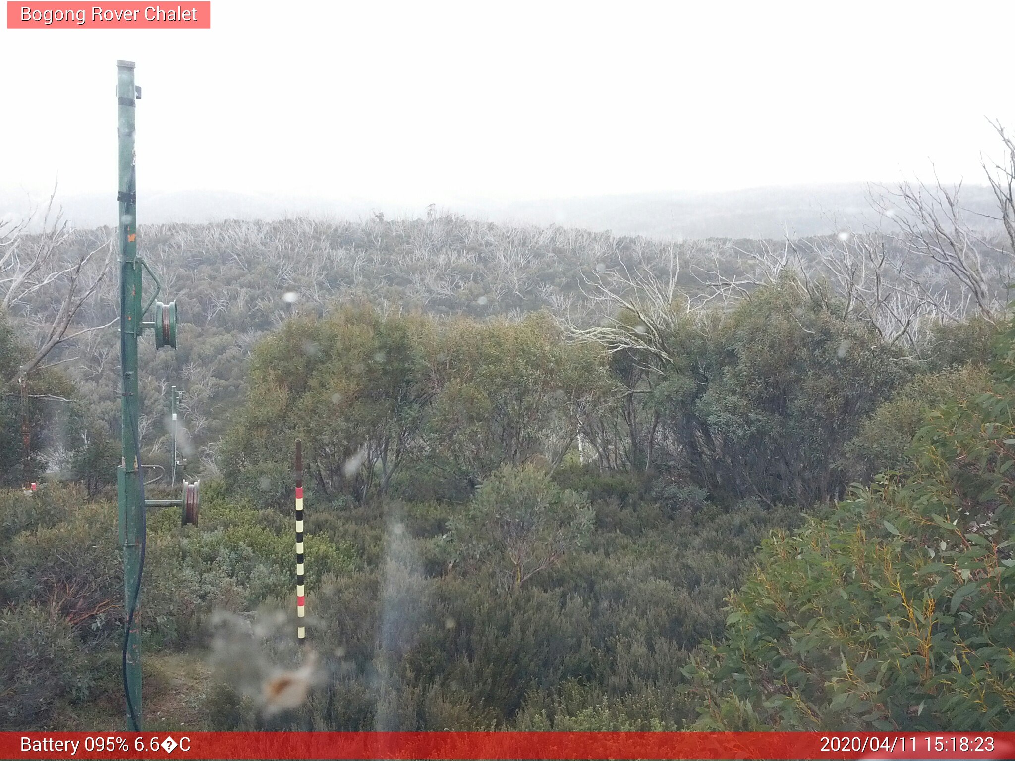 Bogong Web Cam 3:18pm Saturday 11th of April 2020