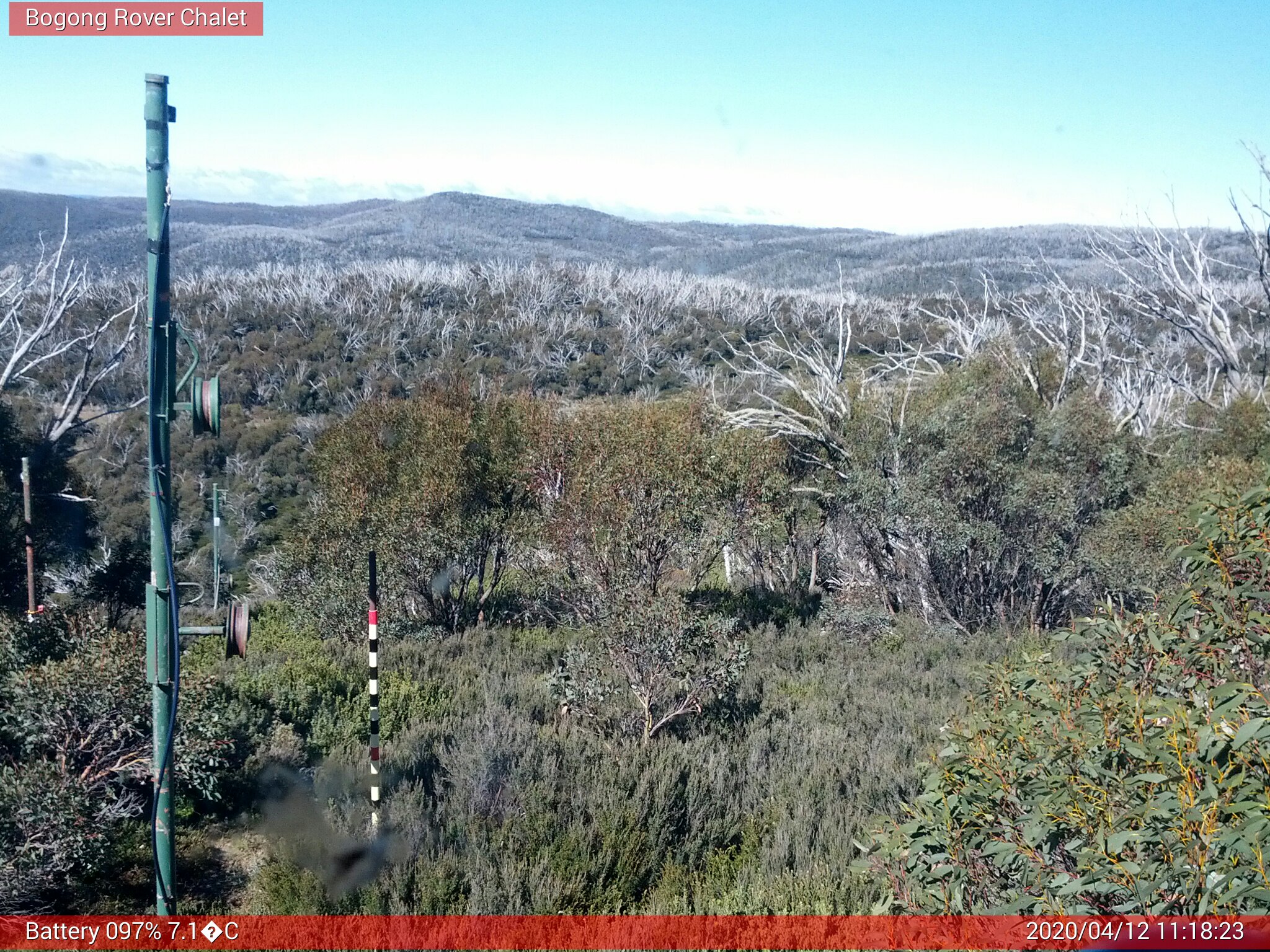 Bogong Web Cam 11:18am Sunday 12th of April 2020