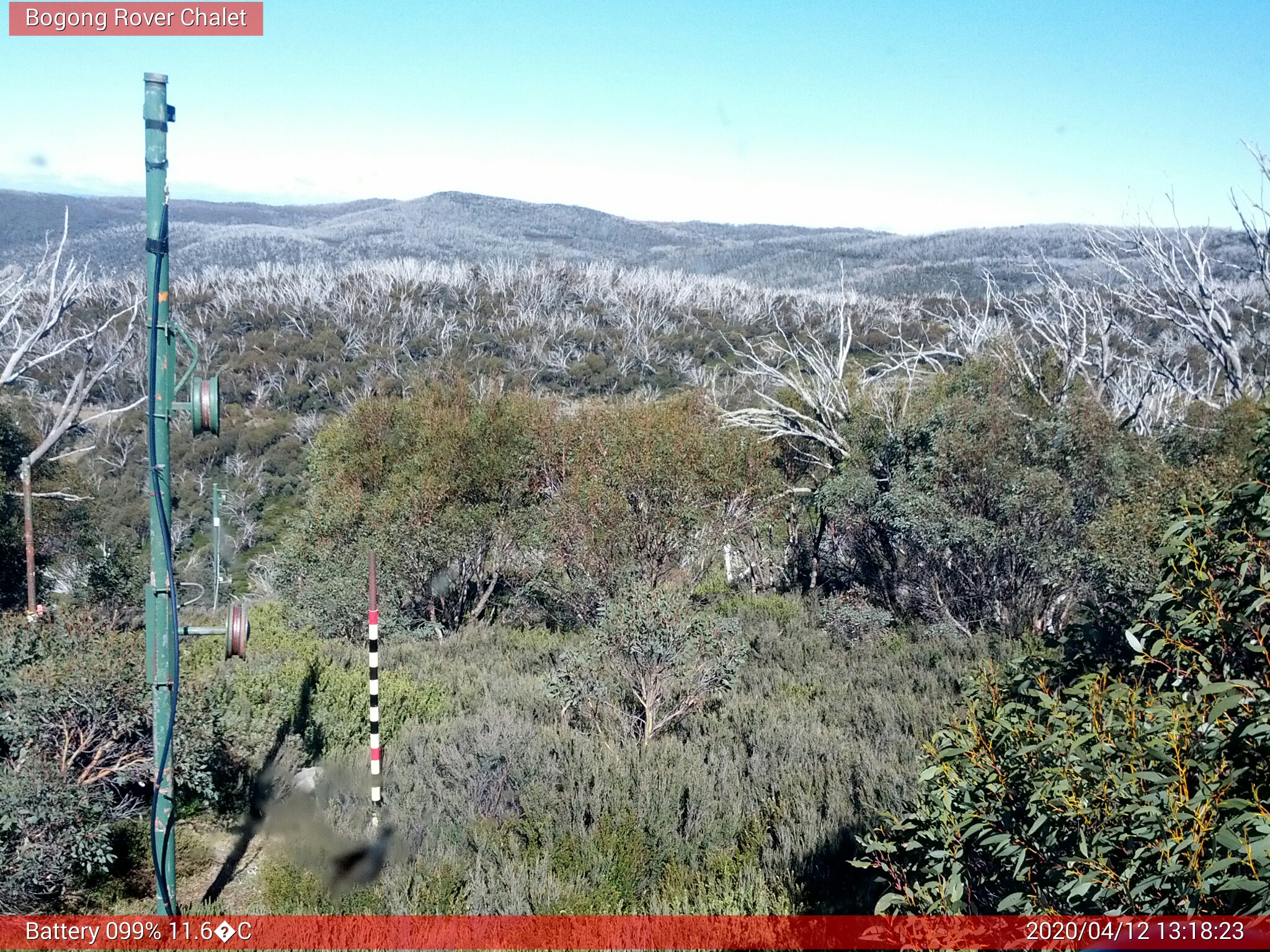 Bogong Web Cam 1:18pm Sunday 12th of April 2020