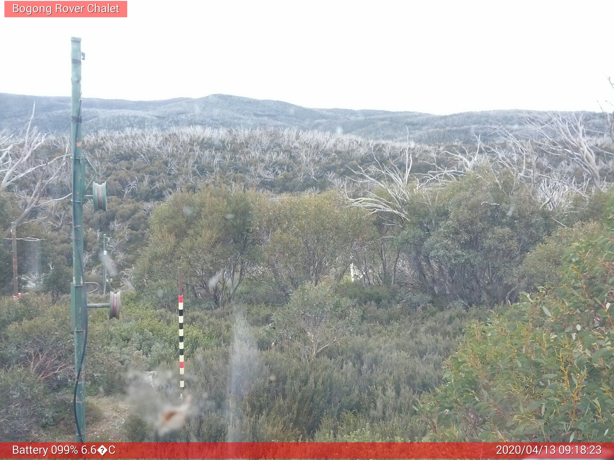 Bogong Web Cam 9:18am Monday 13th of April 2020