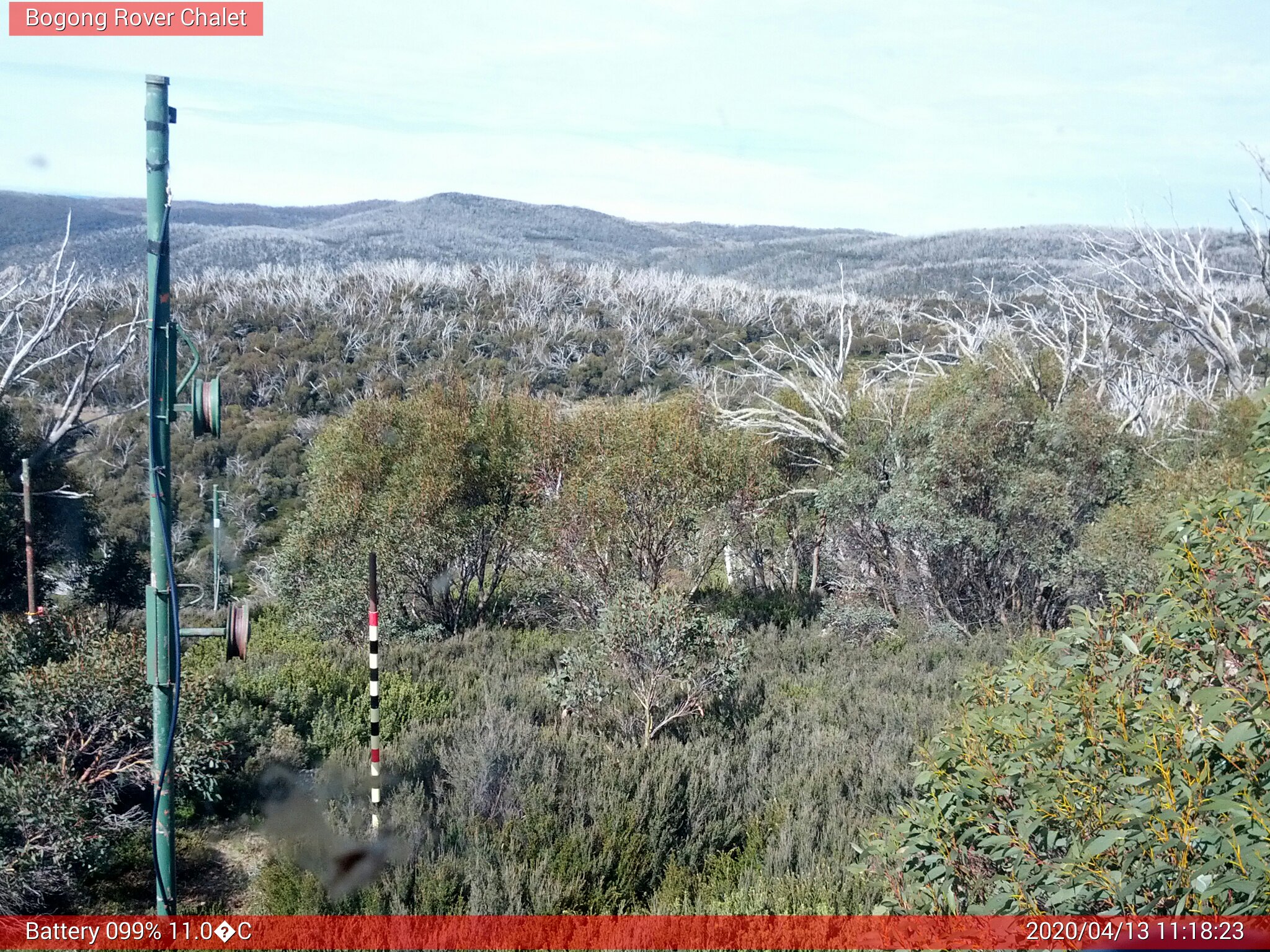 Bogong Web Cam 11:18am Monday 13th of April 2020