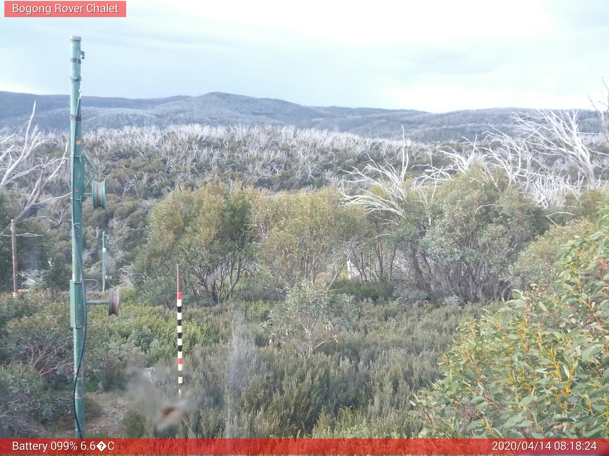 Bogong Web Cam 8:18am Tuesday 14th of April 2020