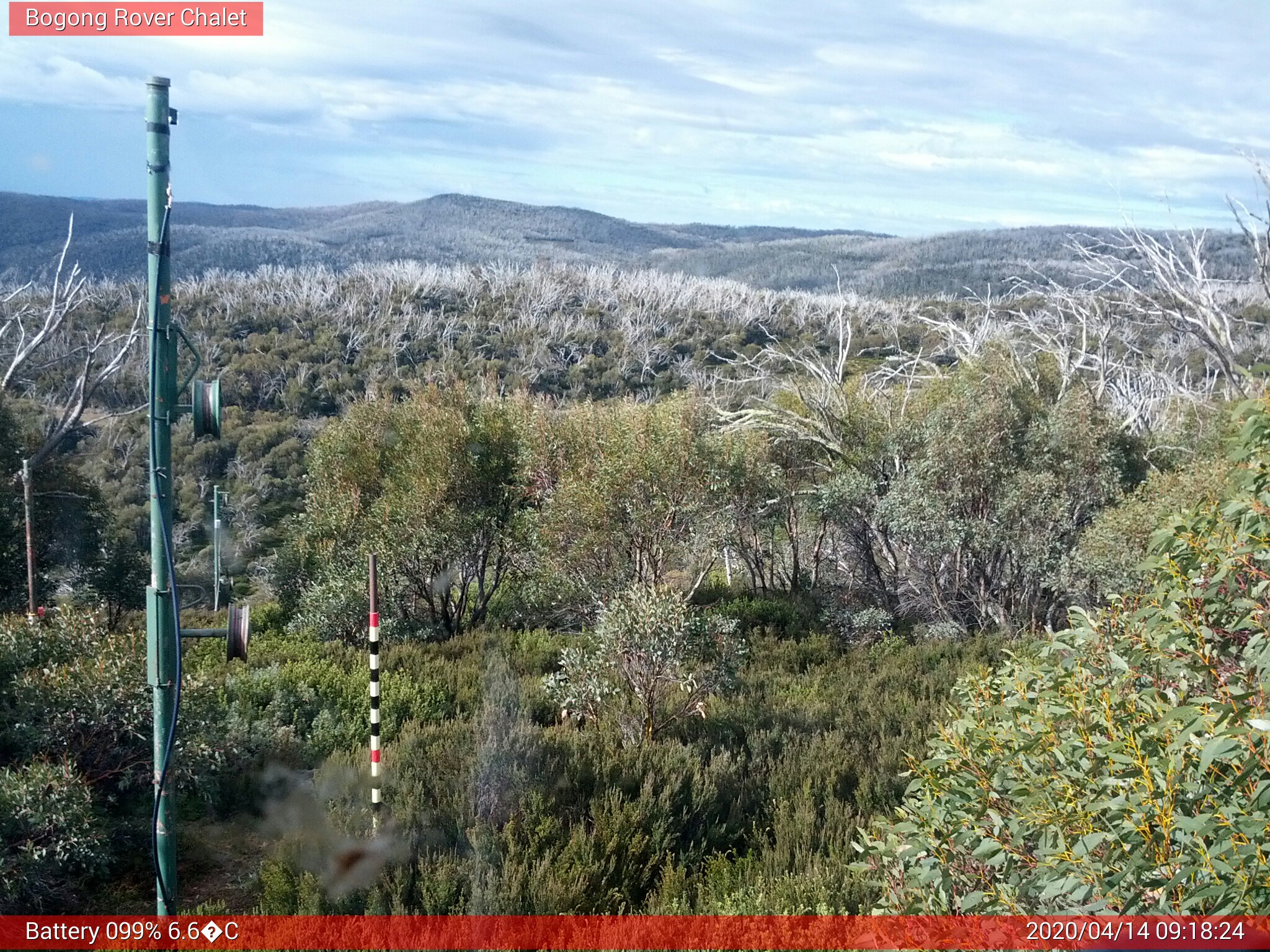 Bogong Web Cam 9:18am Tuesday 14th of April 2020