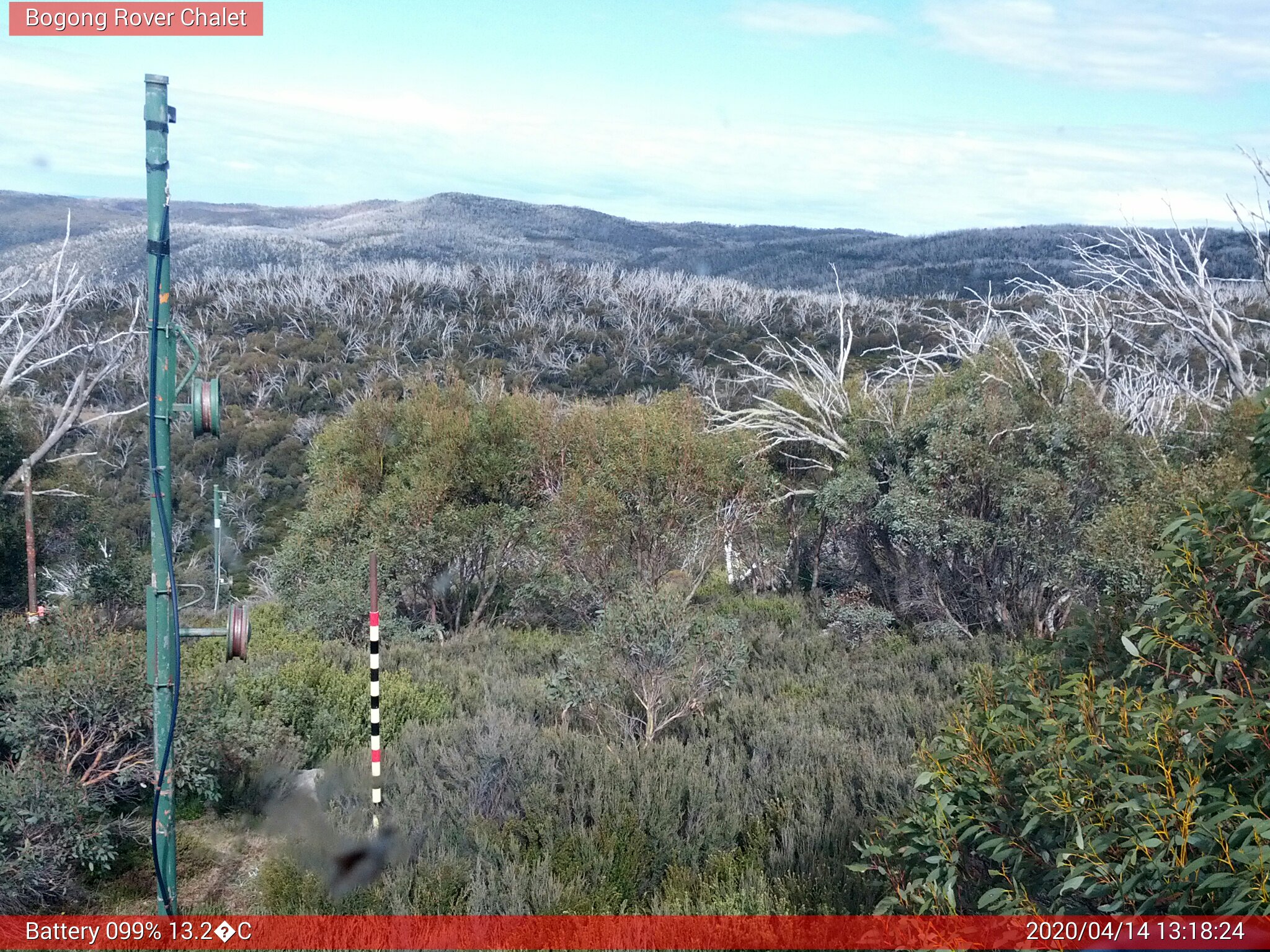 Bogong Web Cam 1:18pm Tuesday 14th of April 2020