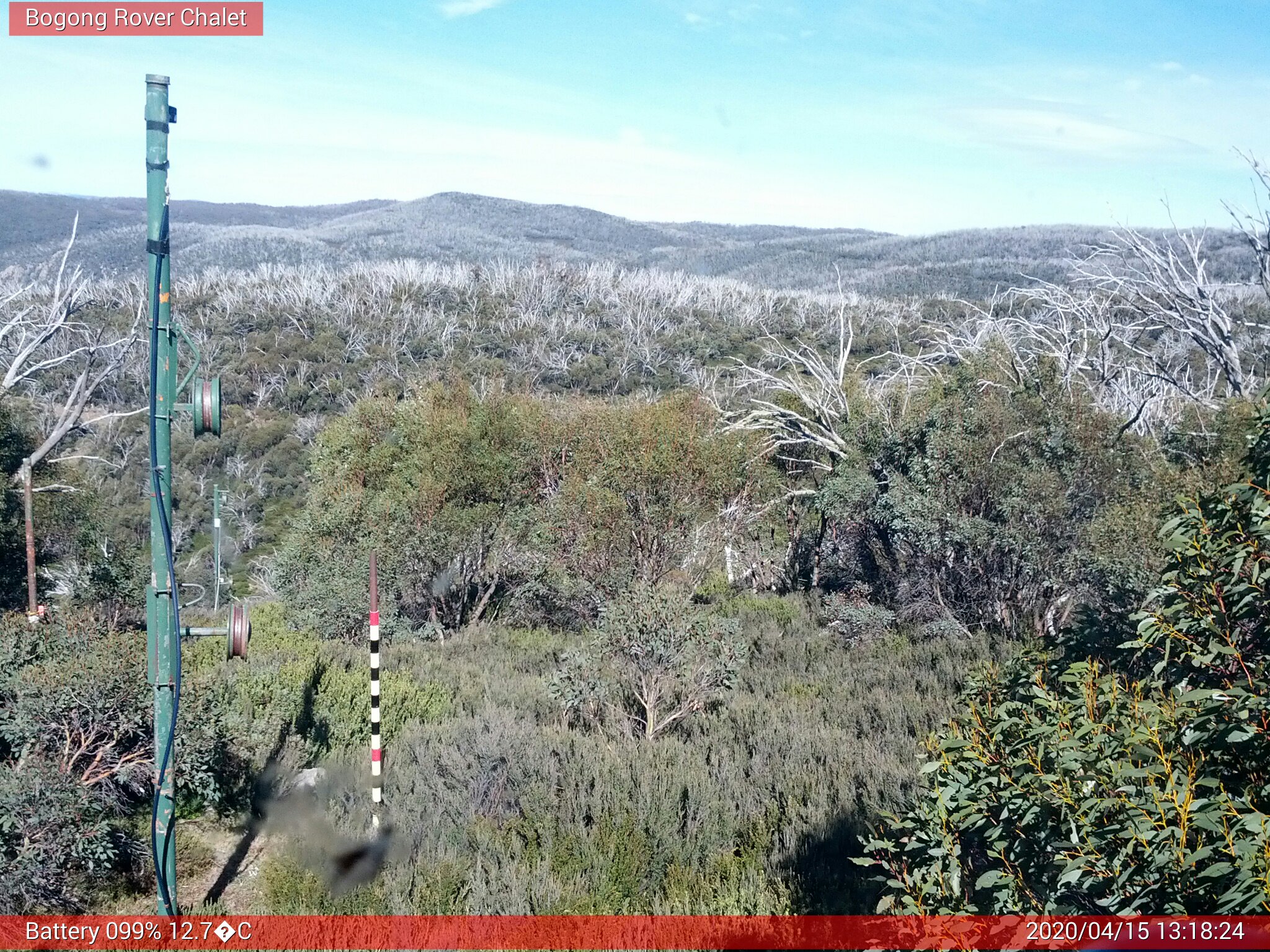 Bogong Web Cam 1:18pm Wednesday 15th of April 2020