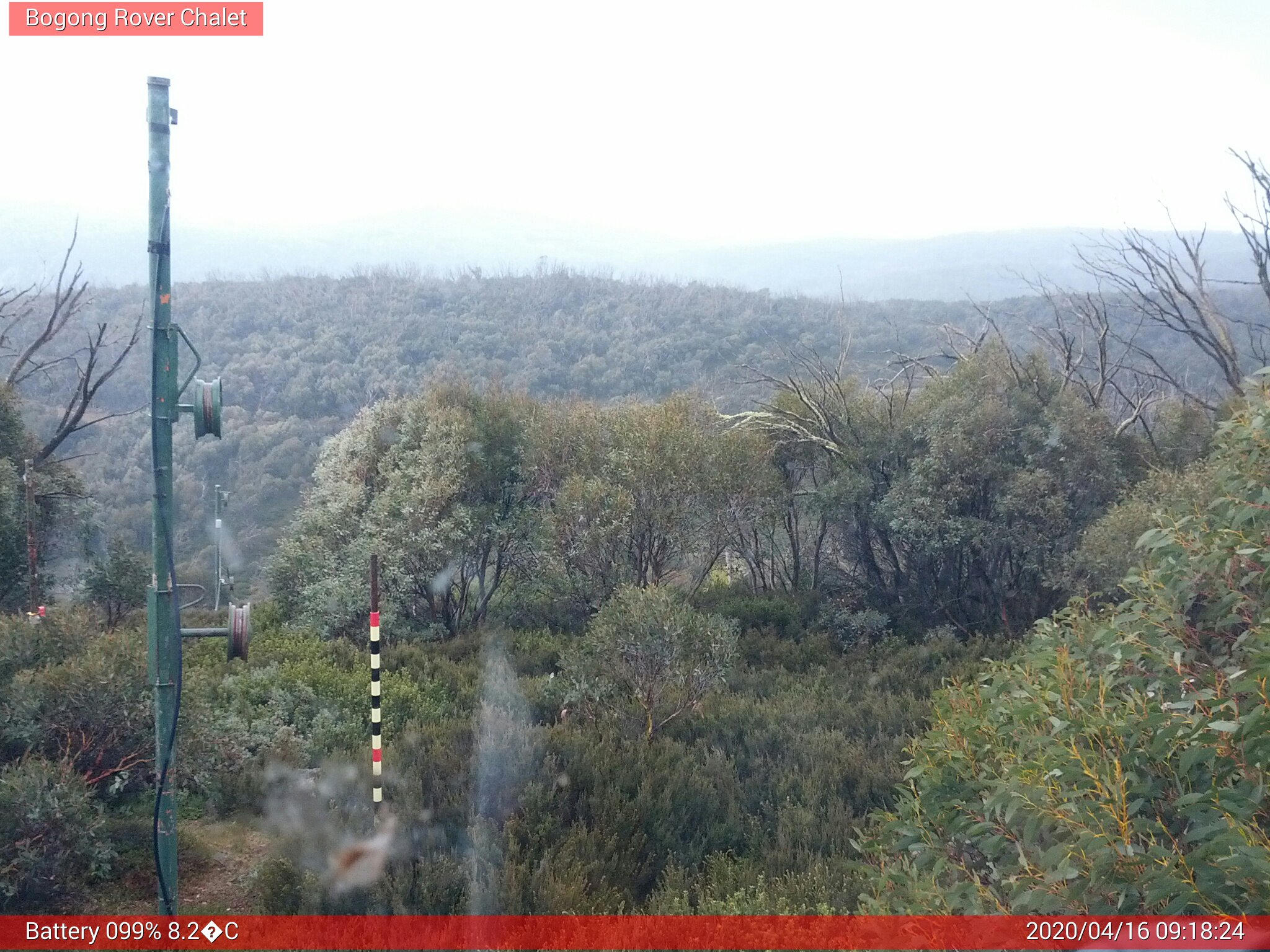 Bogong Web Cam 9:18am Thursday 16th of April 2020