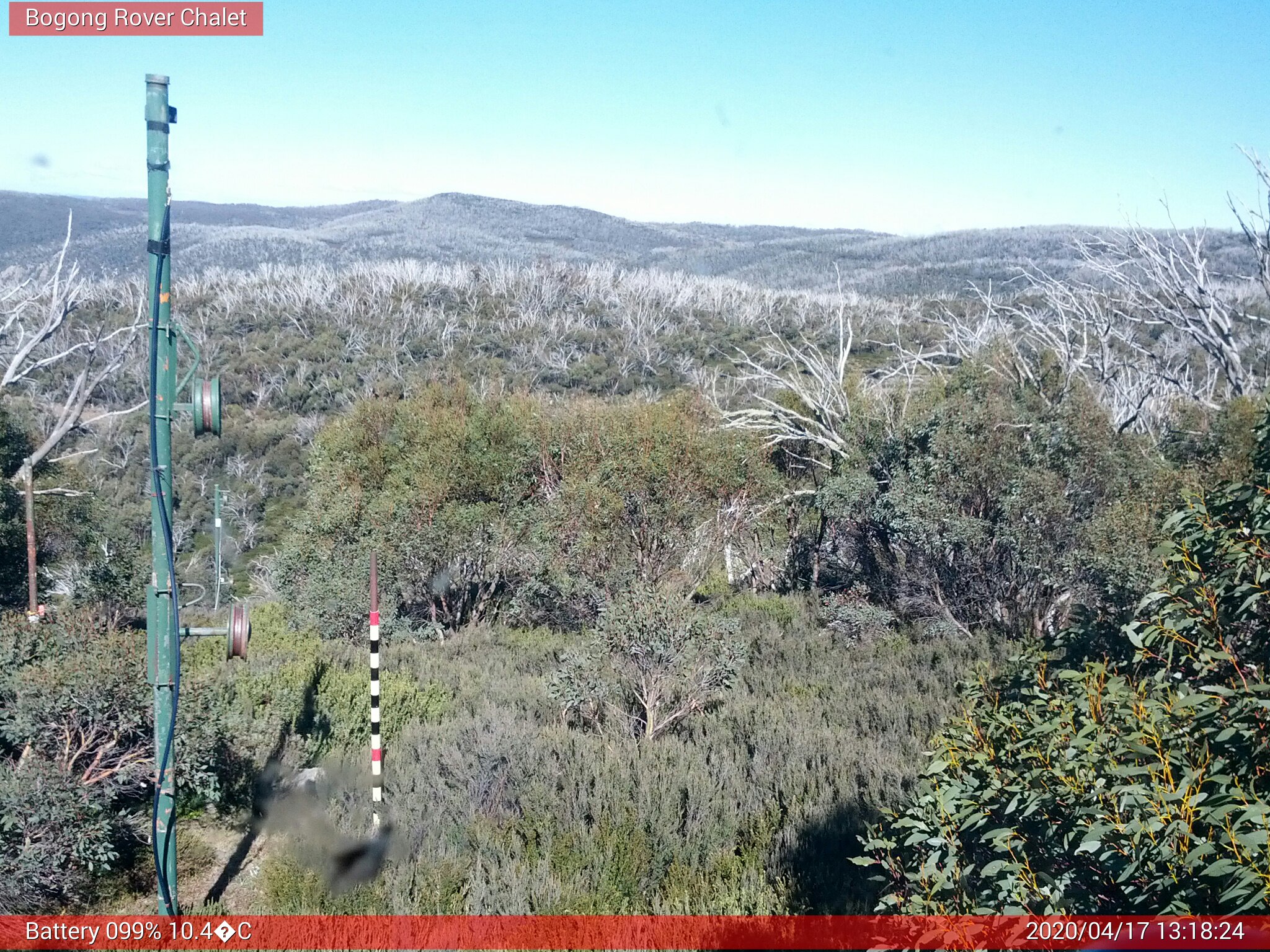 Bogong Web Cam 1:18pm Friday 17th of April 2020