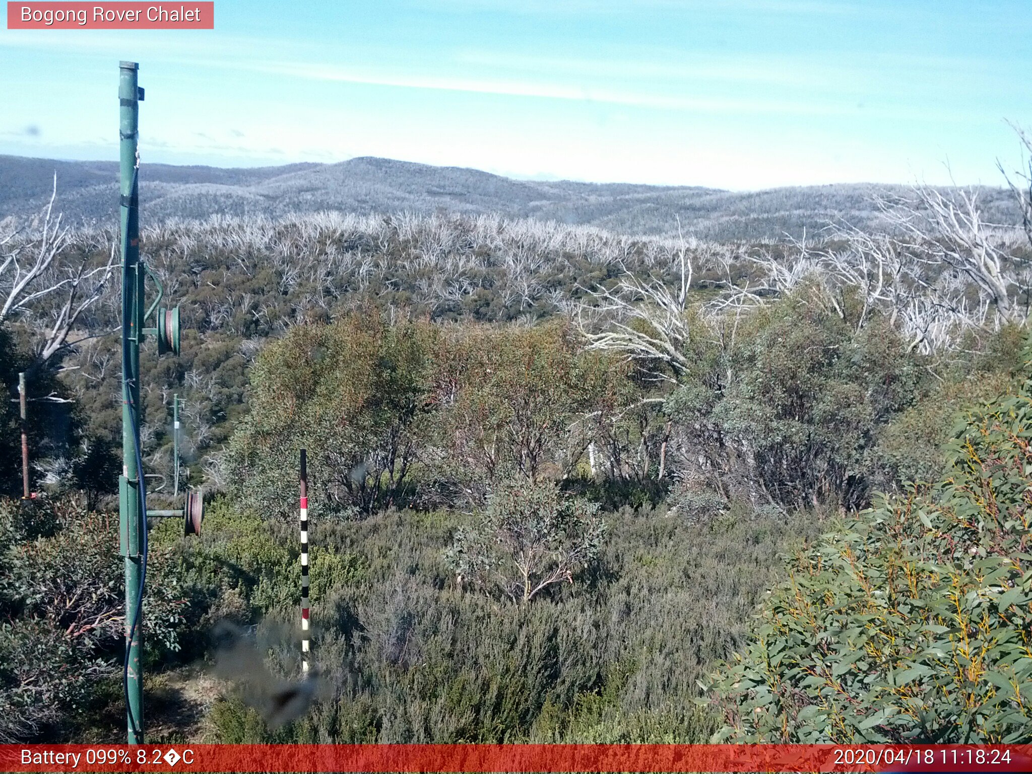 Bogong Web Cam 11:18am Saturday 18th of April 2020