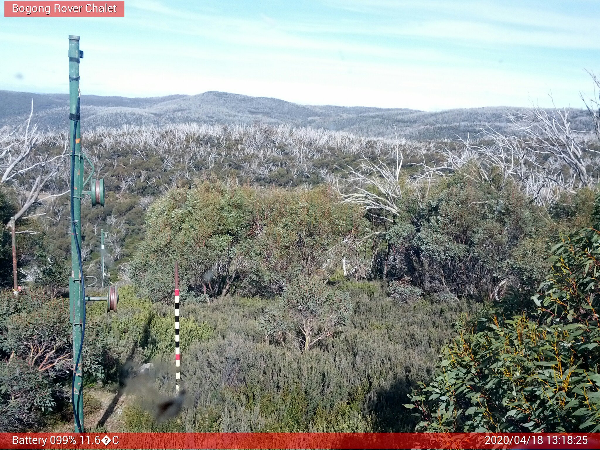 Bogong Web Cam 1:18pm Saturday 18th of April 2020