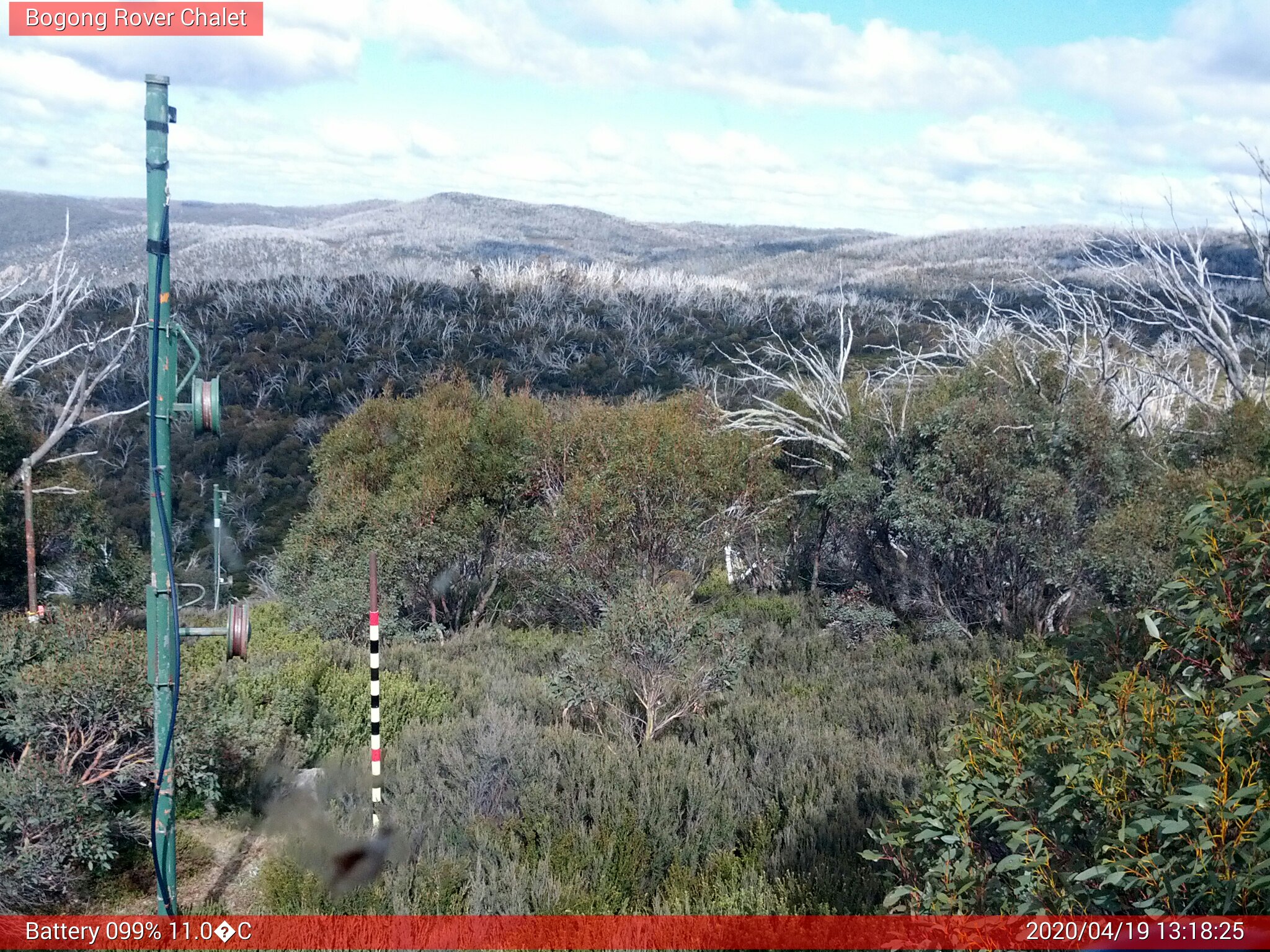 Bogong Web Cam 1:18pm Sunday 19th of April 2020