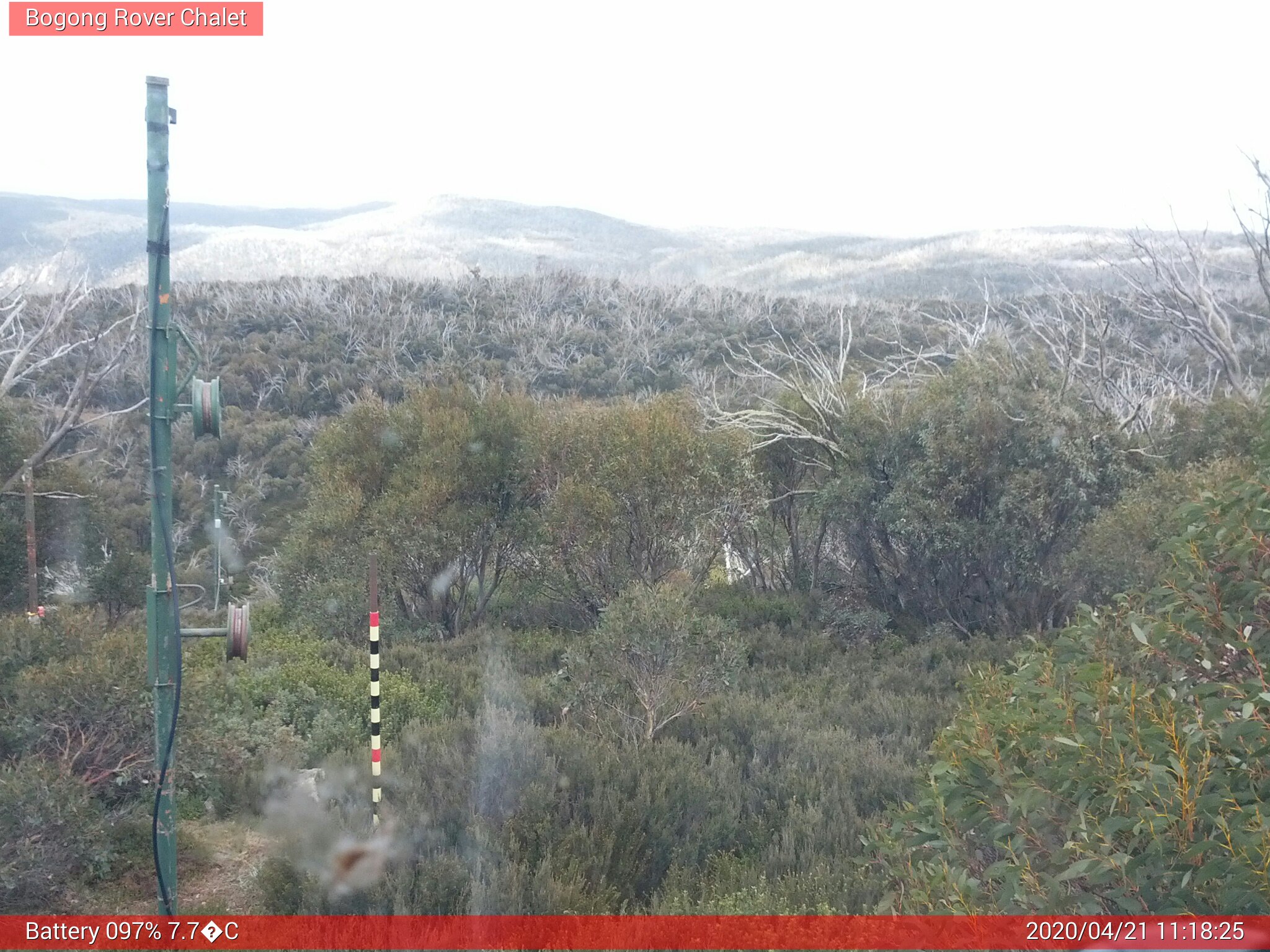 Bogong Web Cam 11:18am Tuesday 21st of April 2020