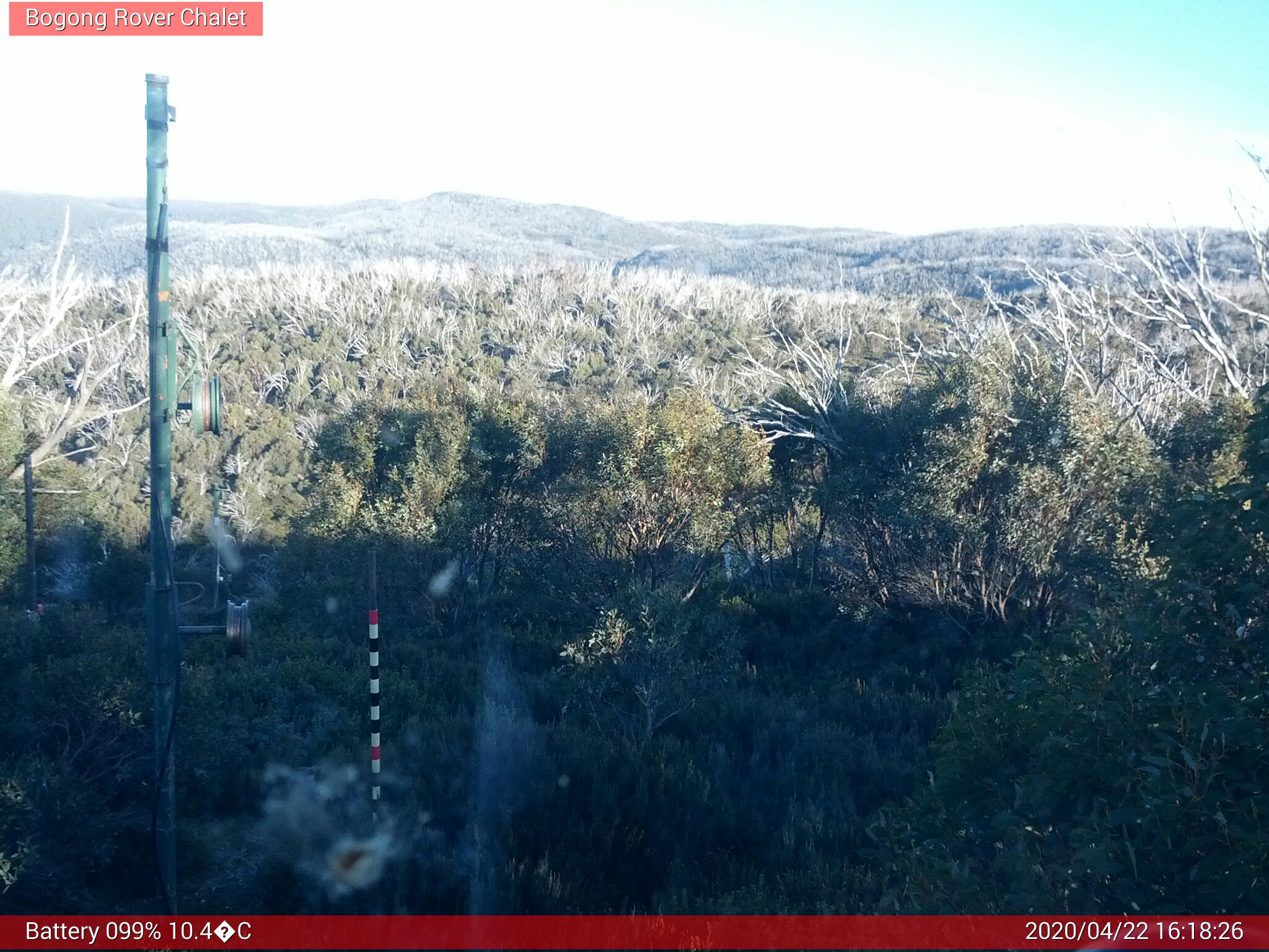 Bogong Web Cam 4:18pm Wednesday 22nd of April 2020