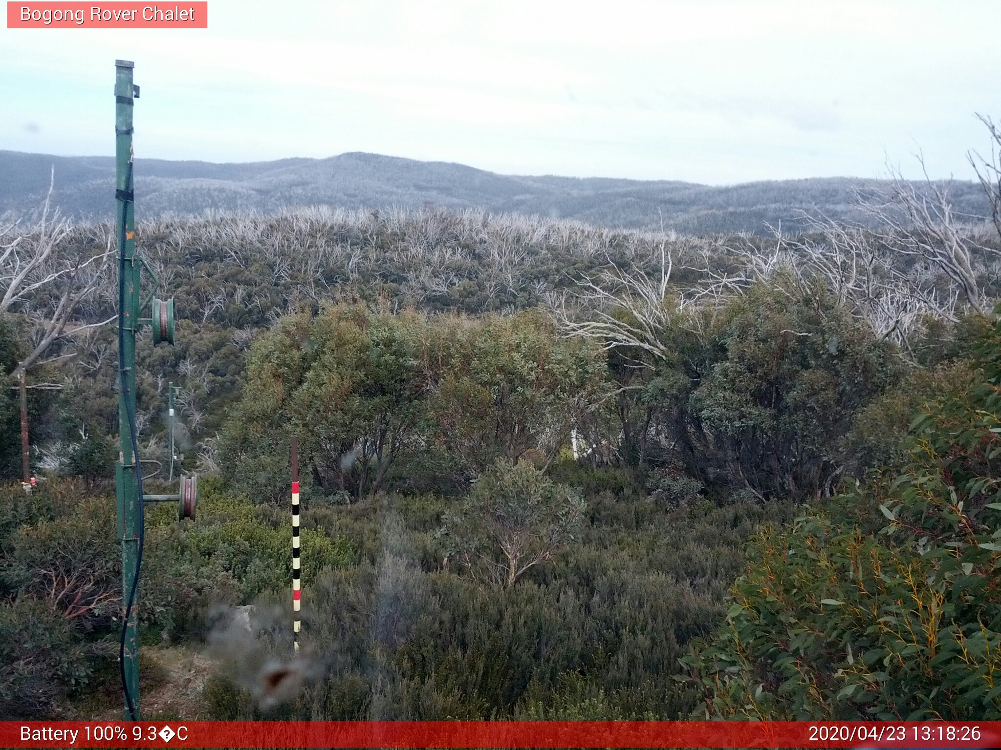 Bogong Web Cam 1:18pm Thursday 23rd of April 2020