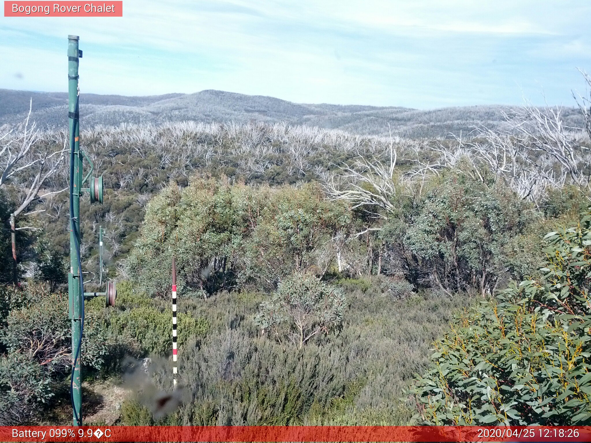 Bogong Web Cam 12:18pm Saturday 25th of April 2020