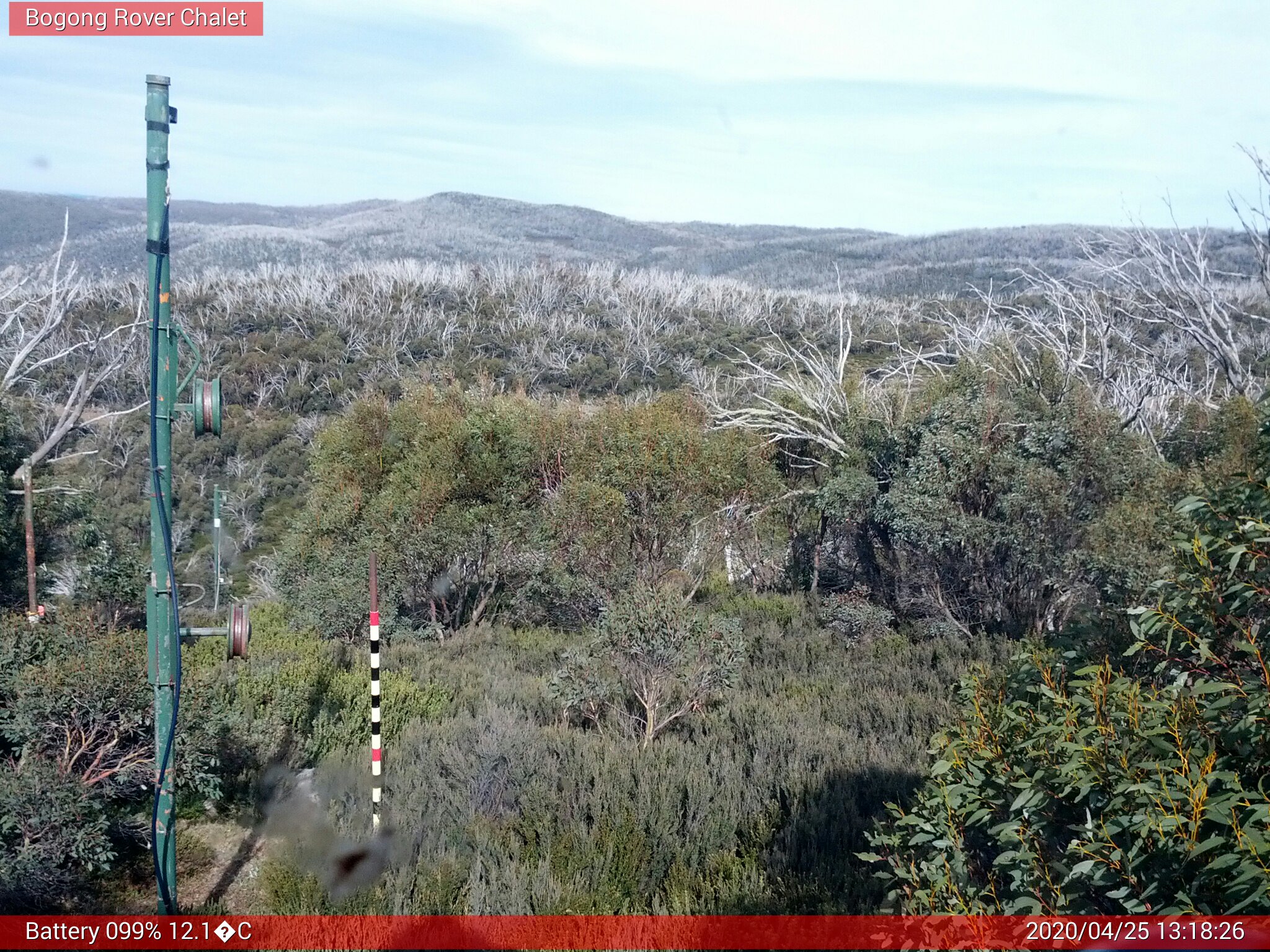 Bogong Web Cam 1:18pm Saturday 25th of April 2020